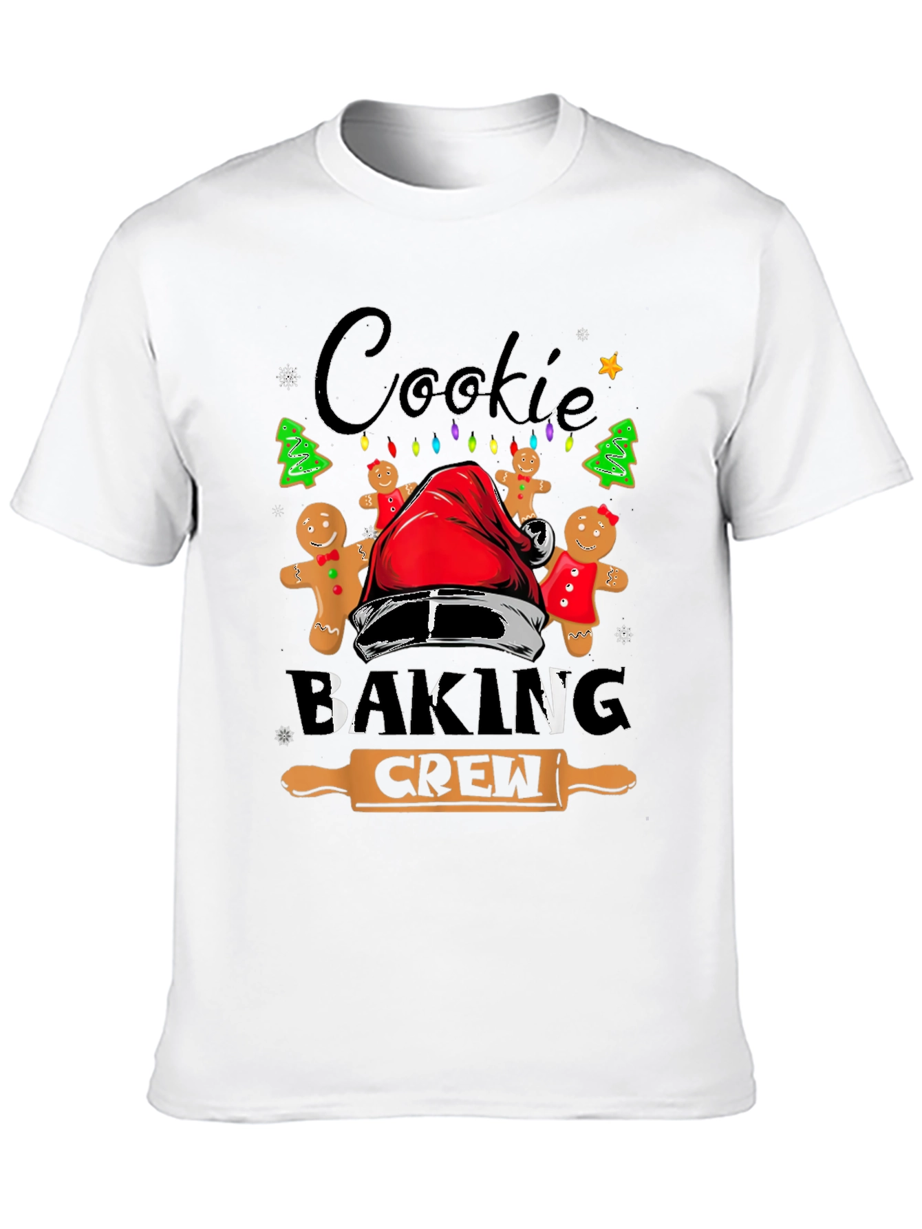 Cookie Baking Crew Christmas Graphic T-Shirt