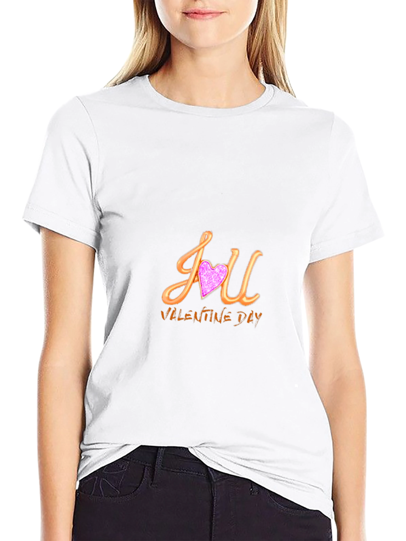 Valentines Day Heart Graphic Tee