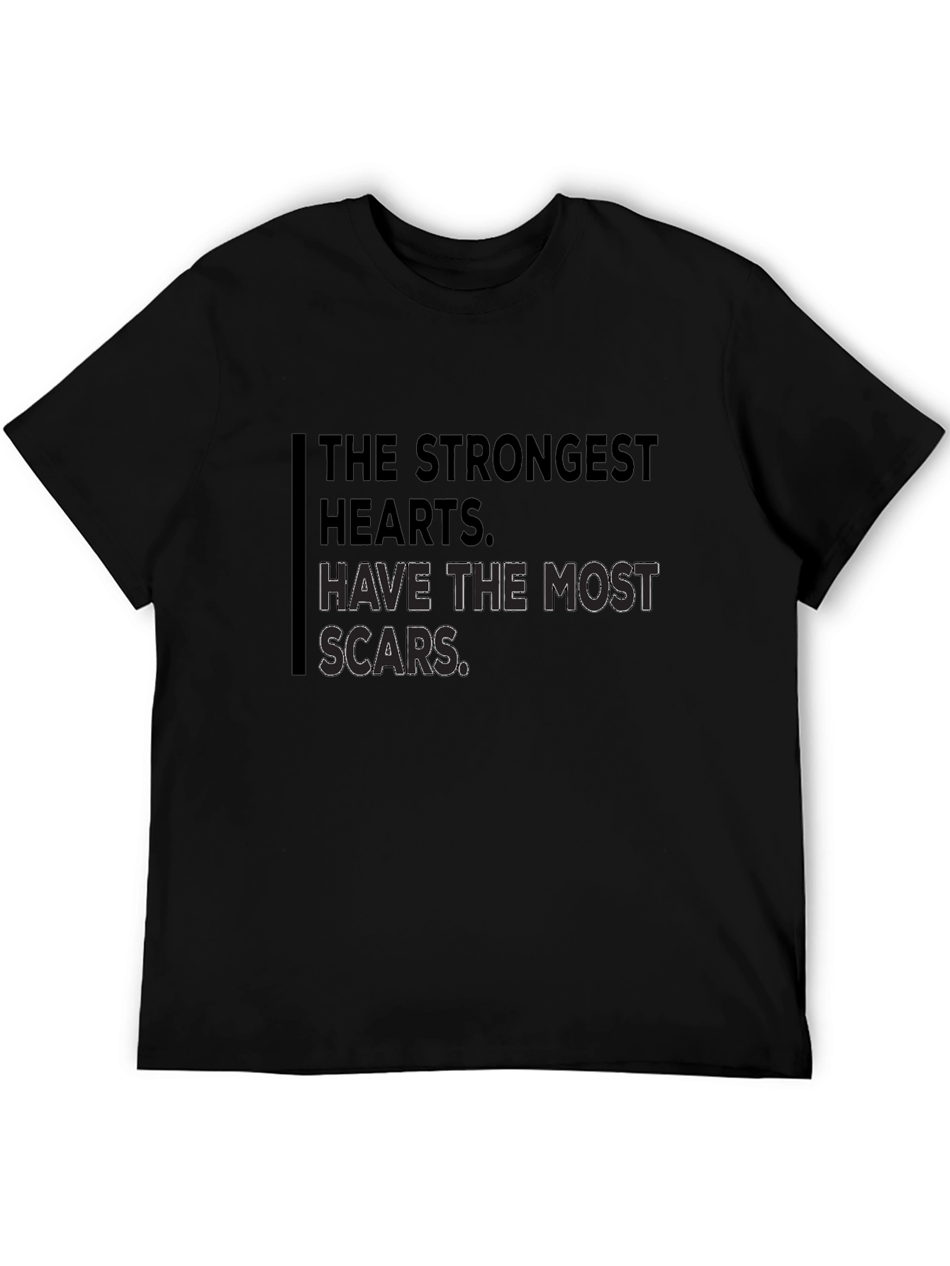 Strongest Hearts Graphic Tee - Motivational Shirt