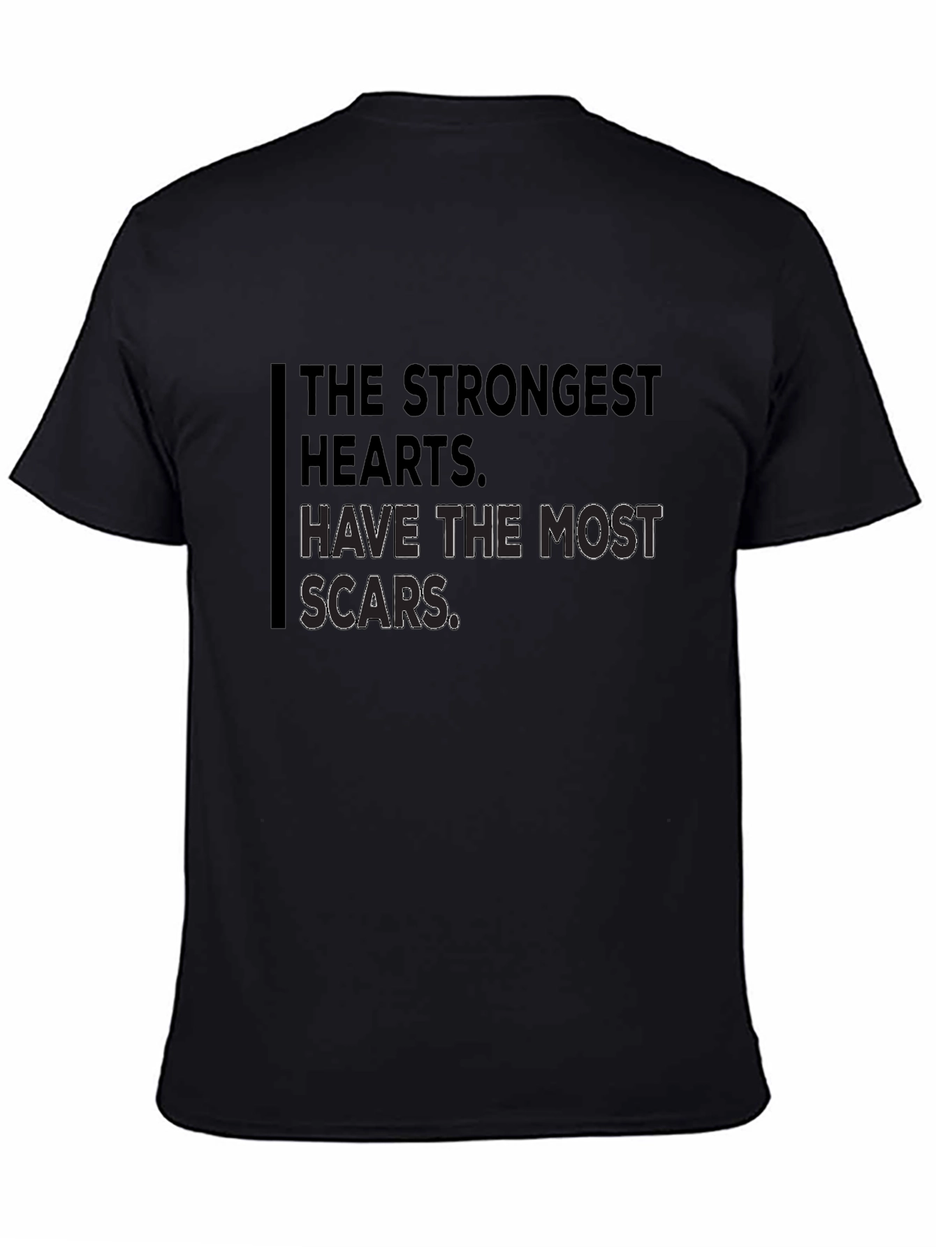 Strongest Hearts Graphic Tee - Motivational Shirt