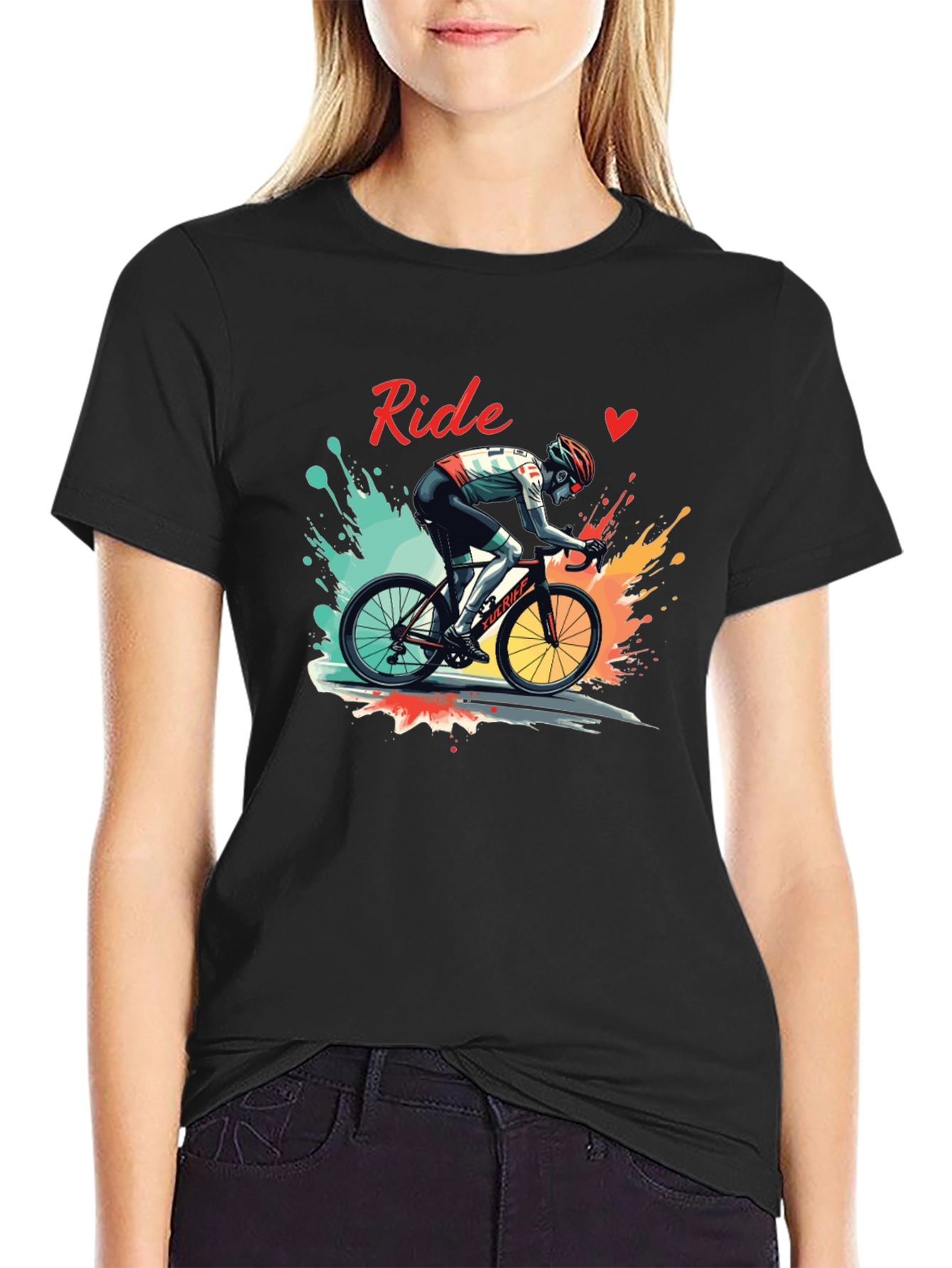 Ride Graphic Tee - Cycling Enthusiast T-Shirt
