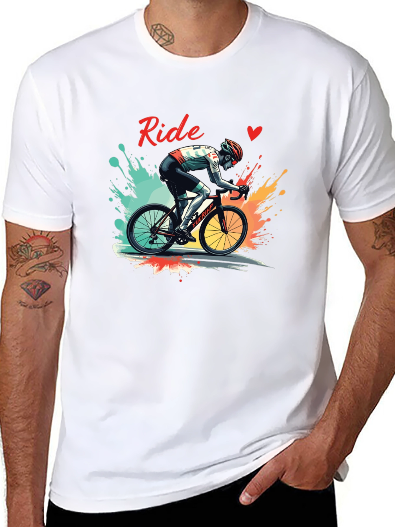 Ride Graphic Tee - Cycling Enthusiast T-Shirt