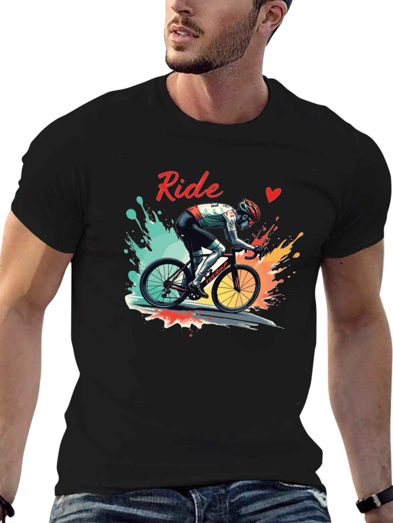Ride Graphic Tee - Cycling Enthusiast T-Shirt