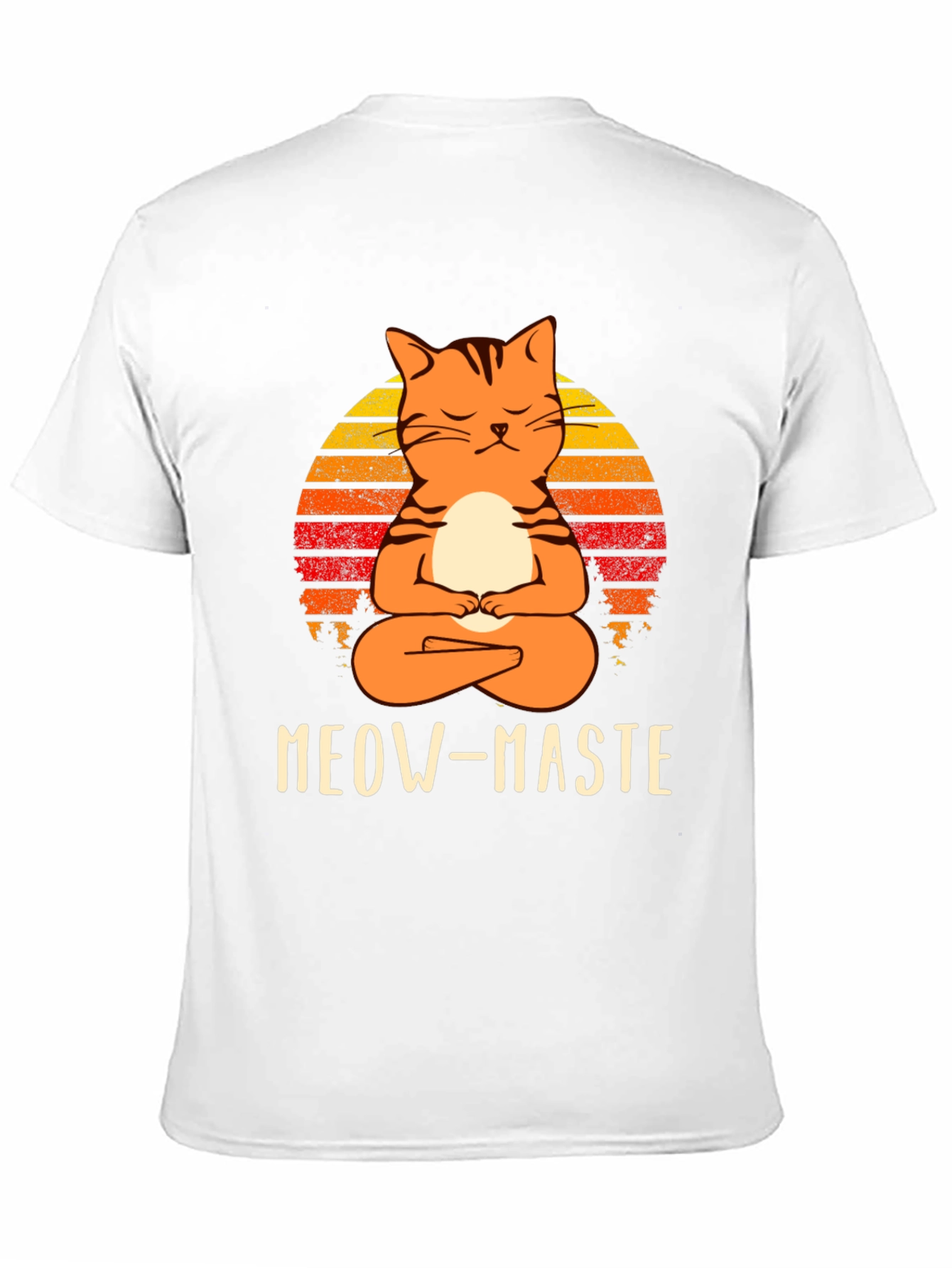 Meow-Maste Yoga Cat Graphic T-Shirt