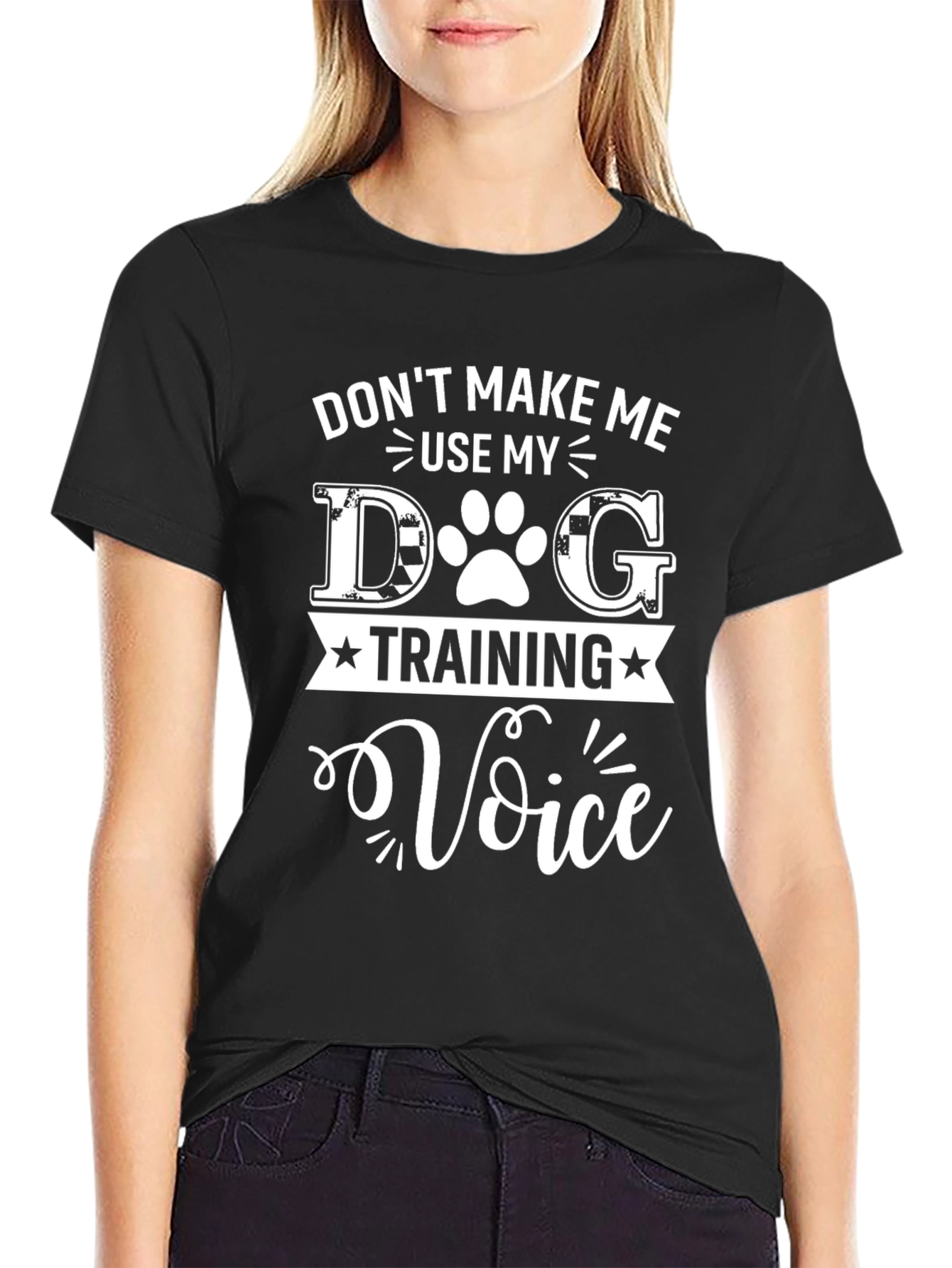 Dog Training Voice T-Shirt - Funny Dog Lover Tee
