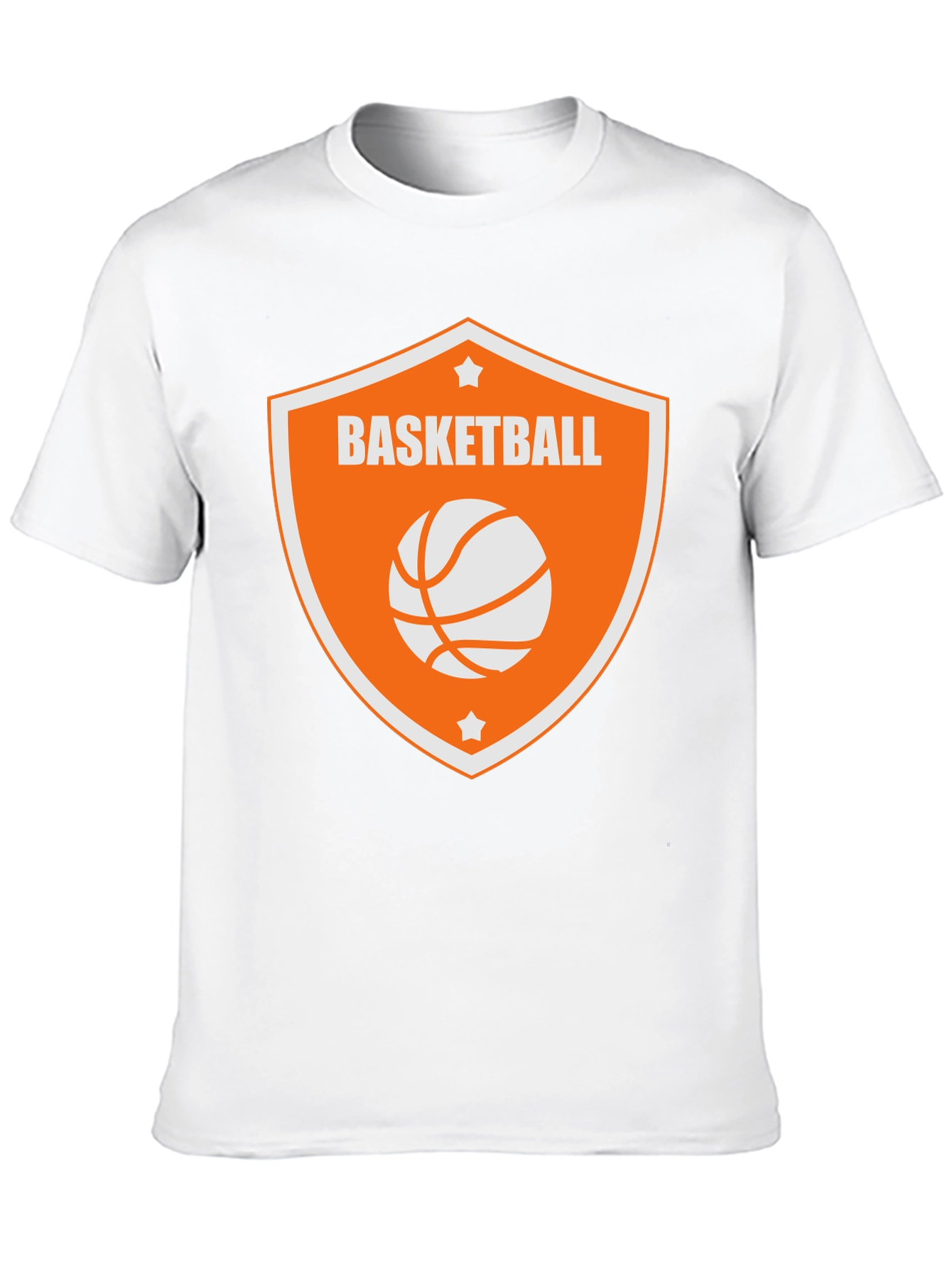 Basketball Graphic Tee - Black Cotton Shirt