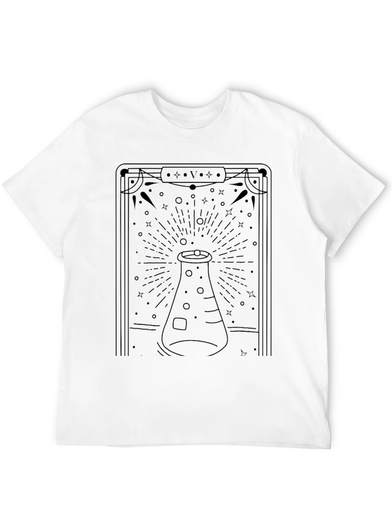 Science Tarot T-Shirt - Black Graphic Tee