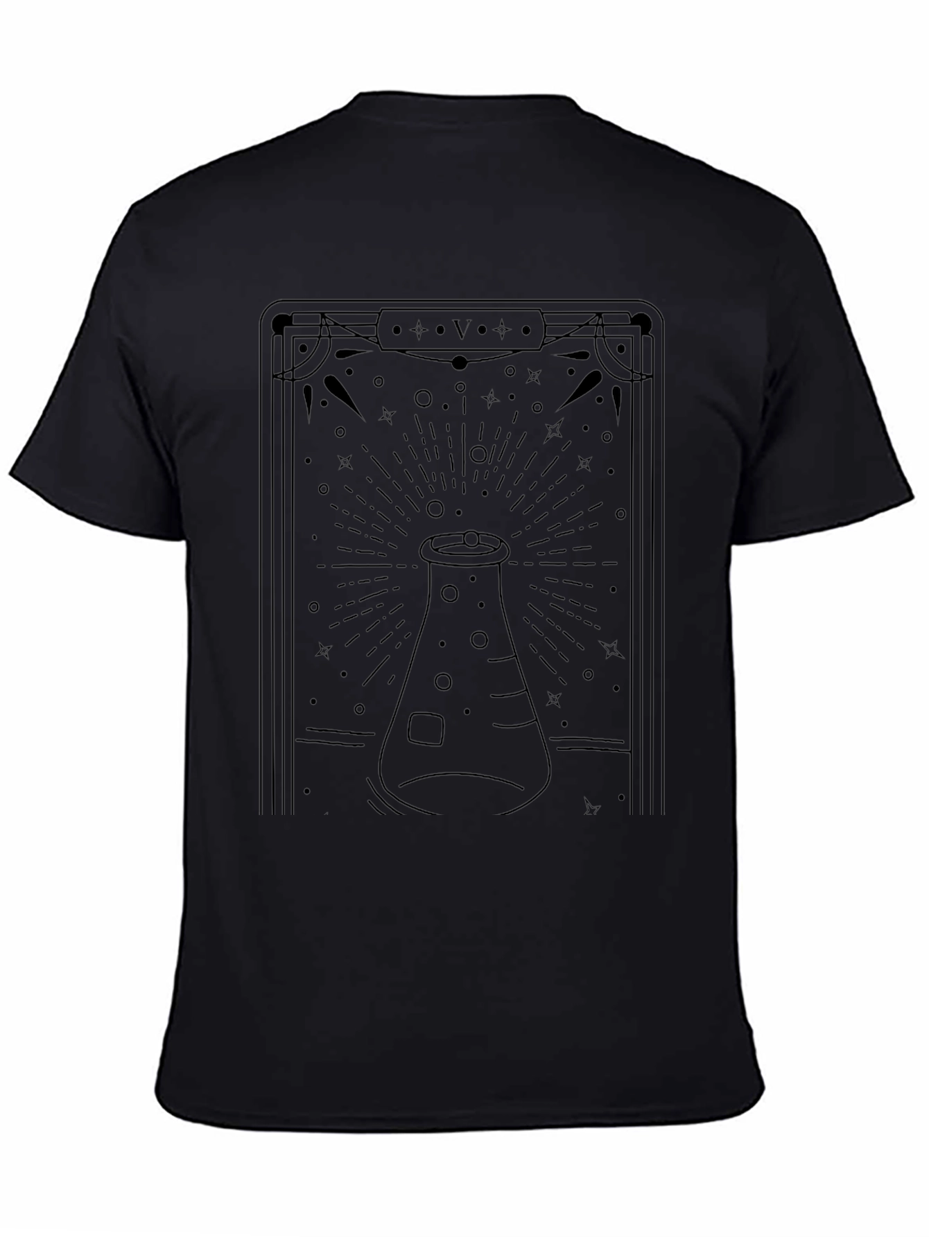 Science Tarot T-Shirt - Black Graphic Tee