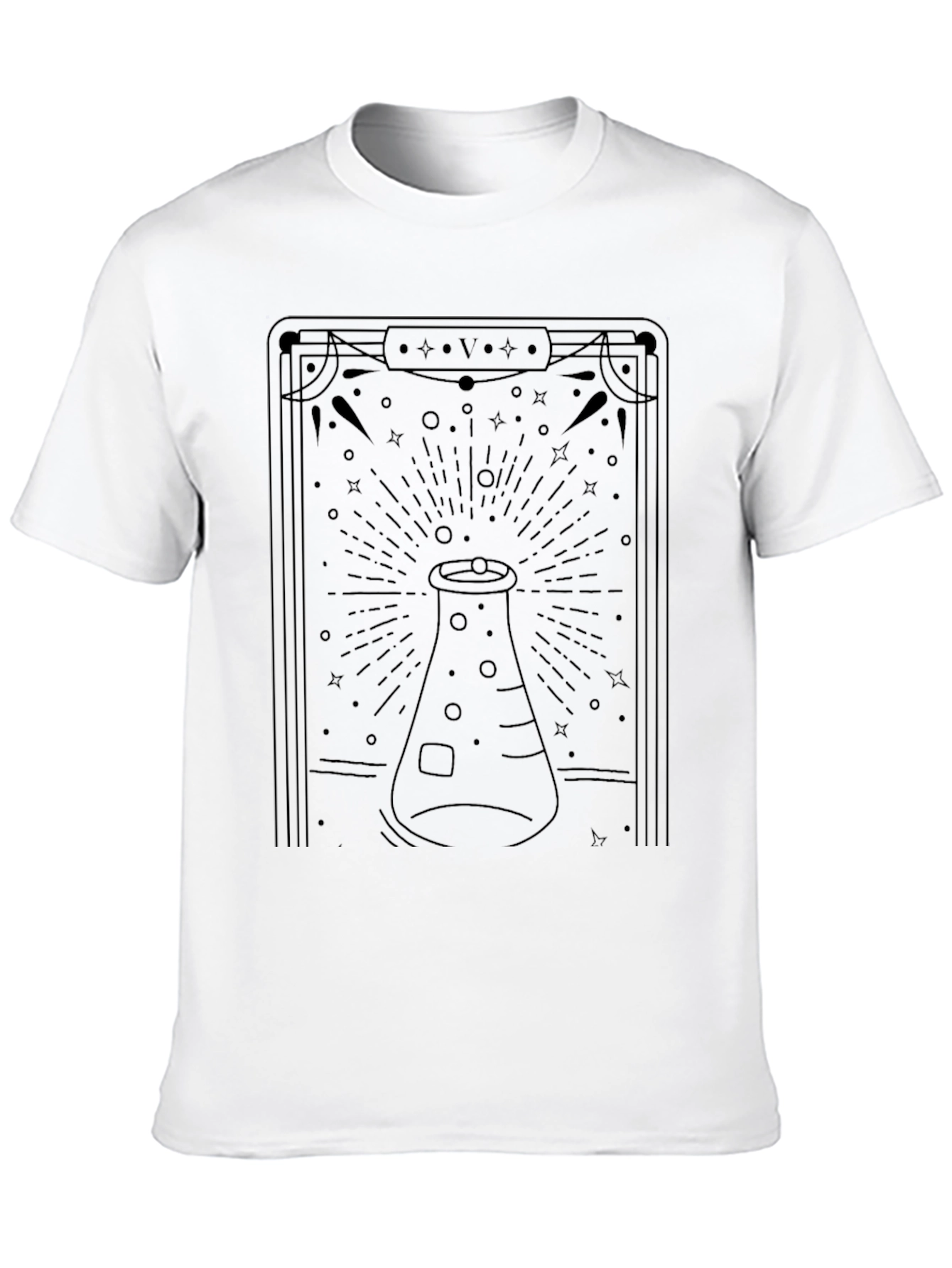 Science Tarot T-Shirt - Black Graphic Tee