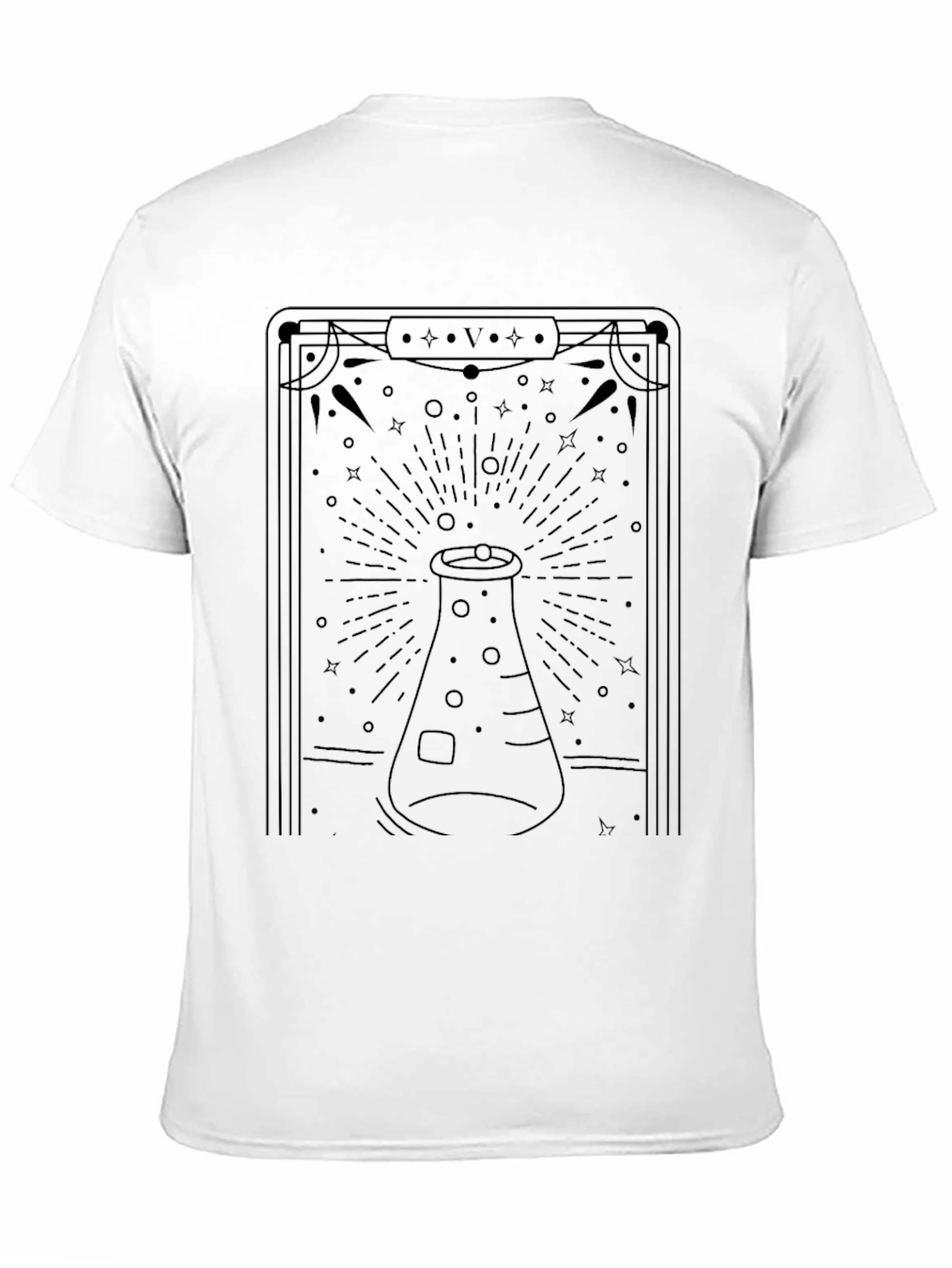 Science Tarot T-Shirt - Black Graphic Tee