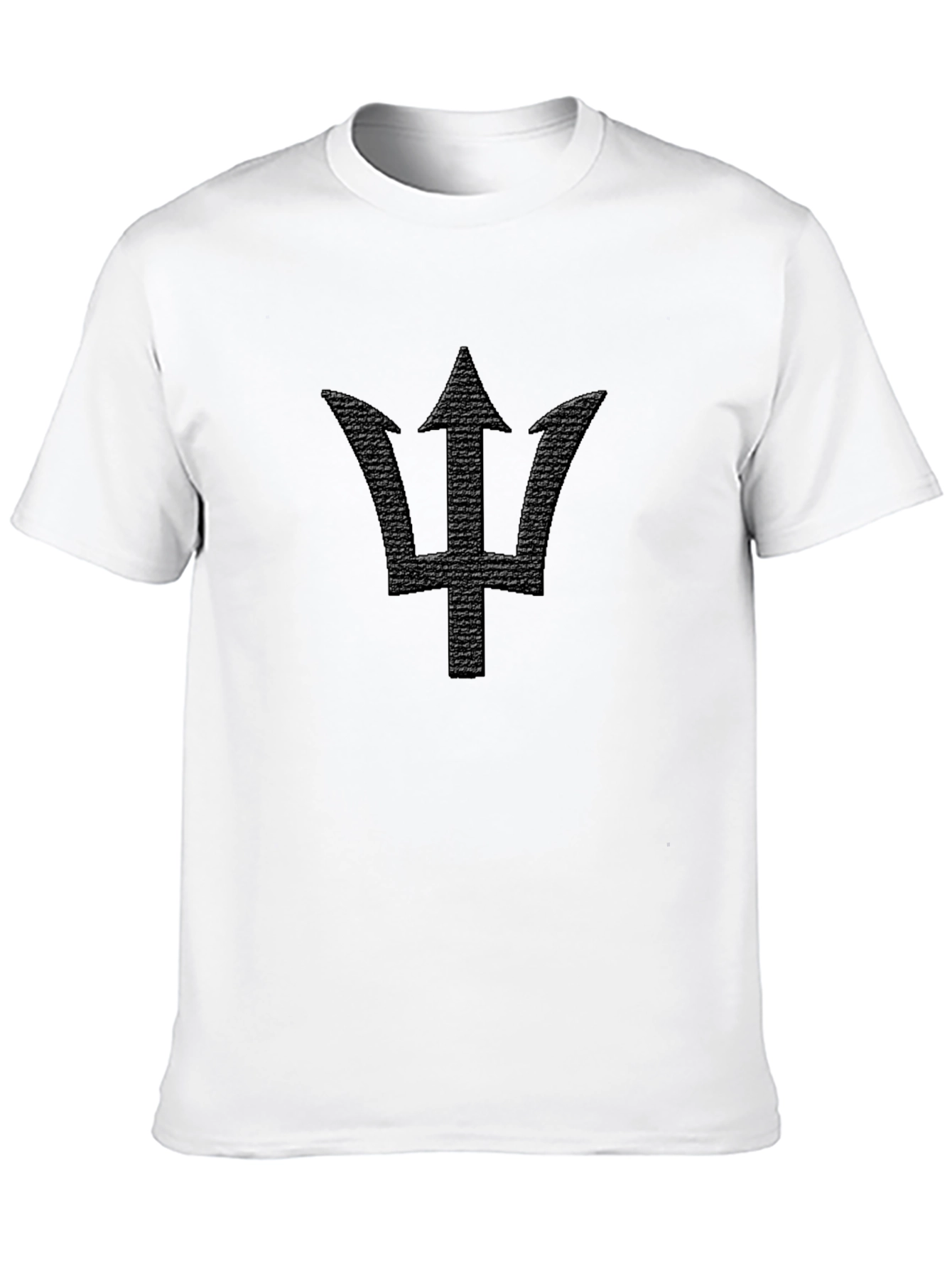 Black Trident Graphic Tee - Barbados Symbol