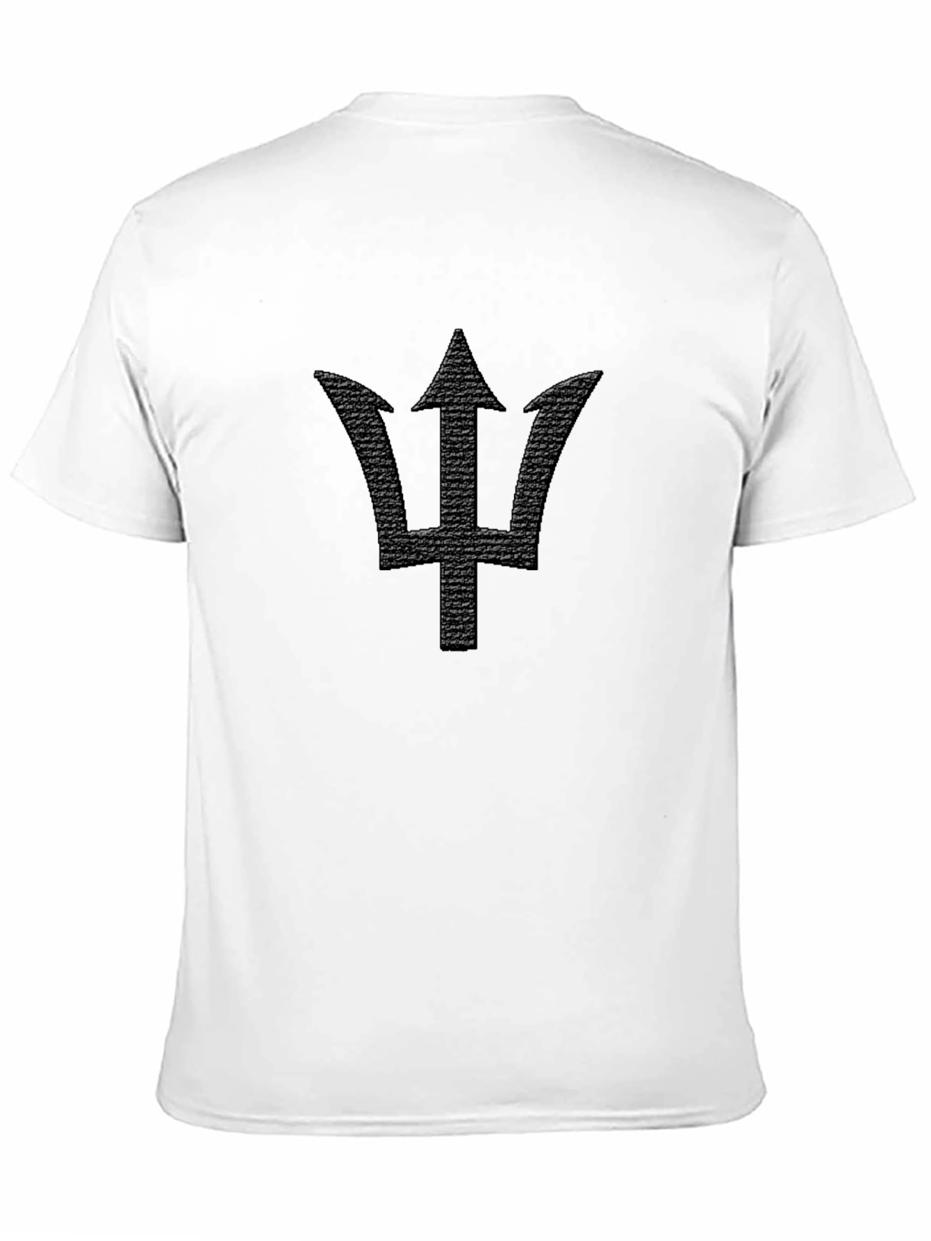 Black Trident Graphic Tee - Barbados Symbol