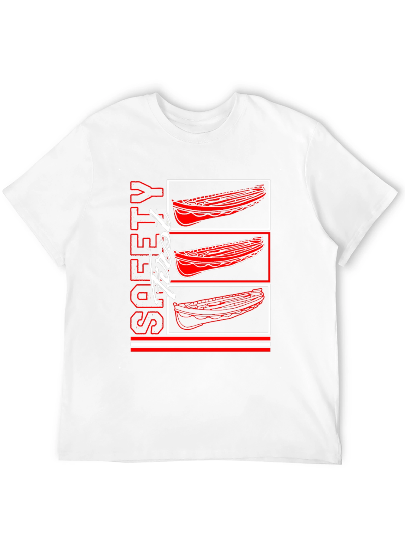 Safety First Rowing Boat T-Shirt