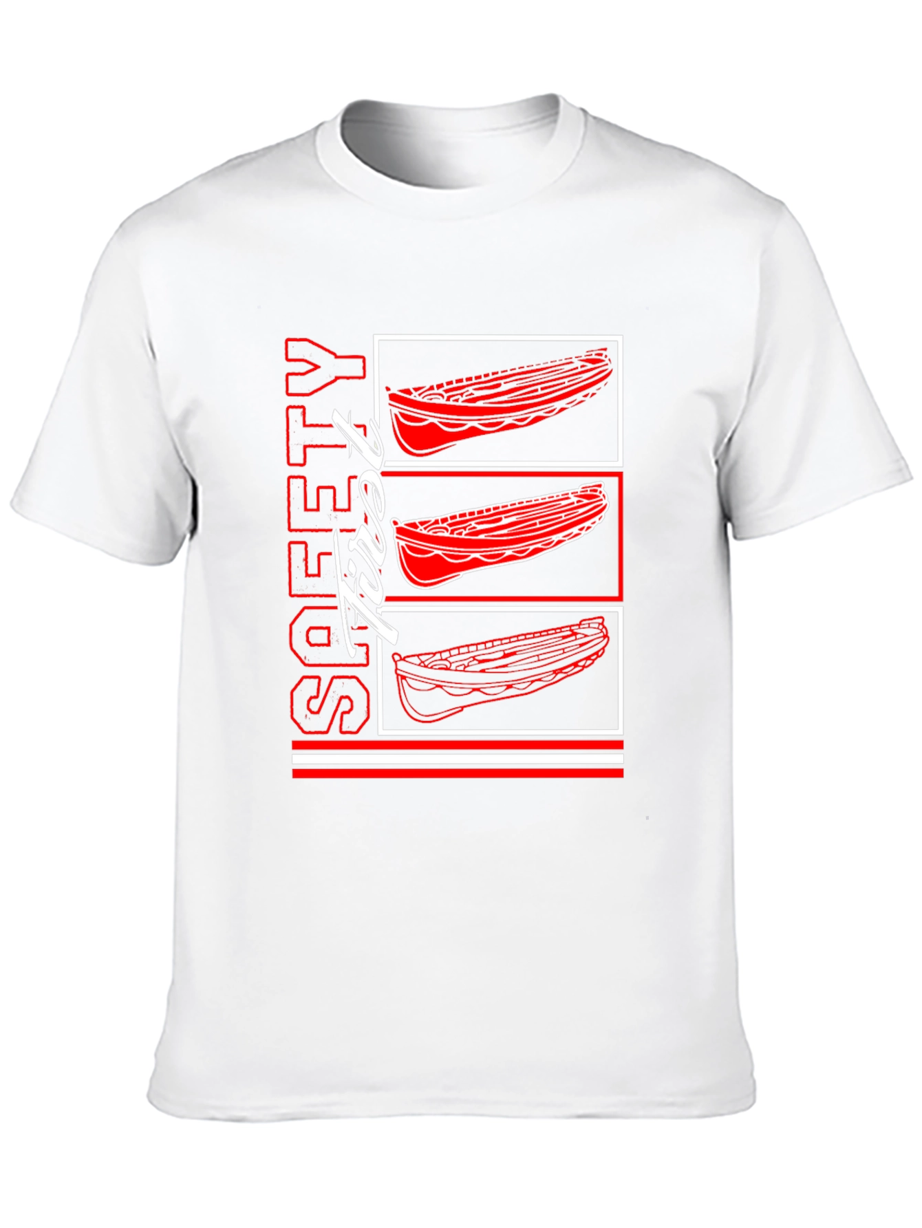Safety First Rowing Boat T-Shirt