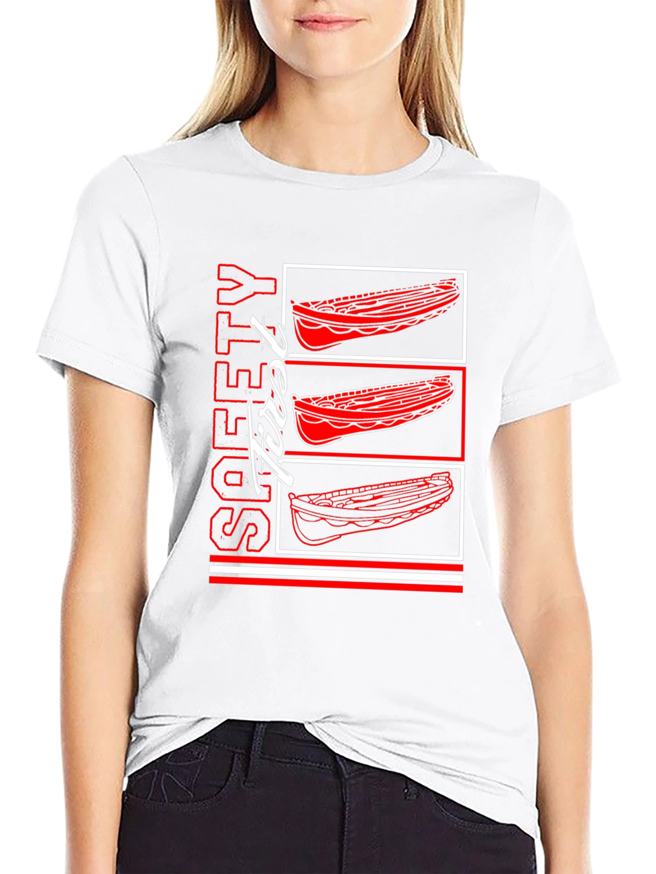 Safety First Rowing Boat T-Shirt