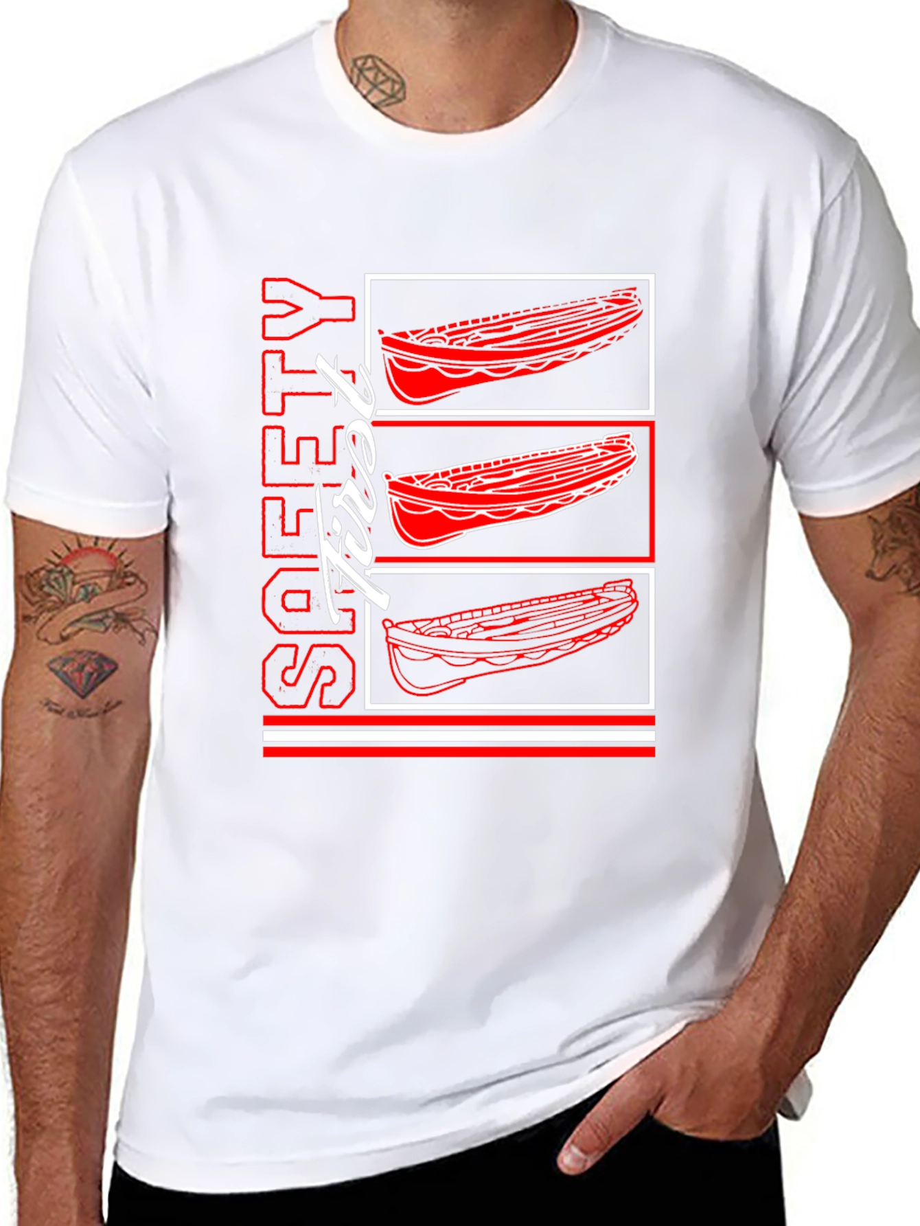 Safety First Rowing Boat T-Shirt