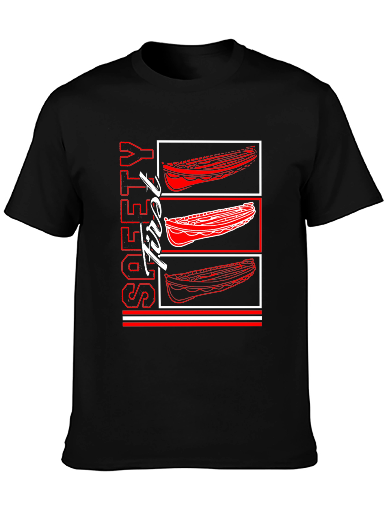 Safety First Rowing Boat T-Shirt