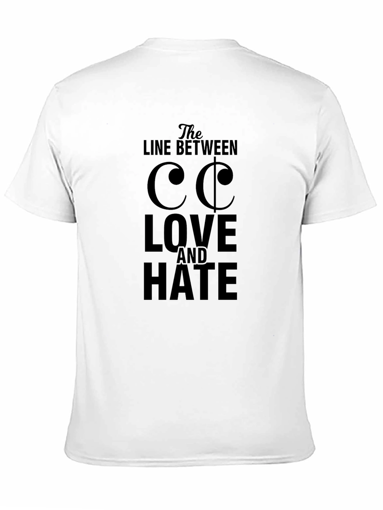 Line Between Love and Hate Graphic T-Shirt