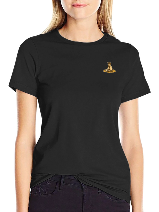 Black Graphic Tee - Cute Kitten Design