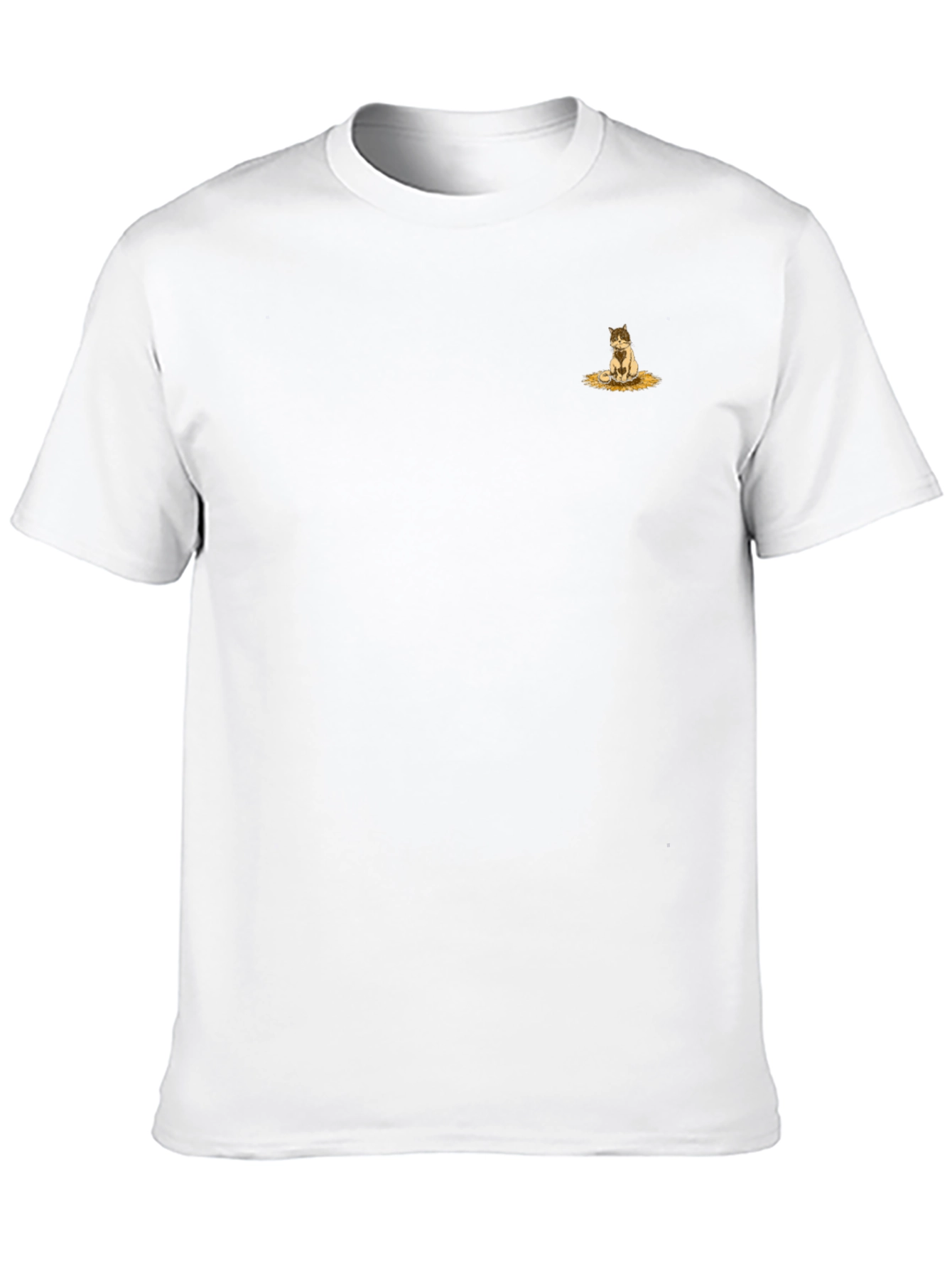 Black Graphic Tee - Cute Kitten Design
