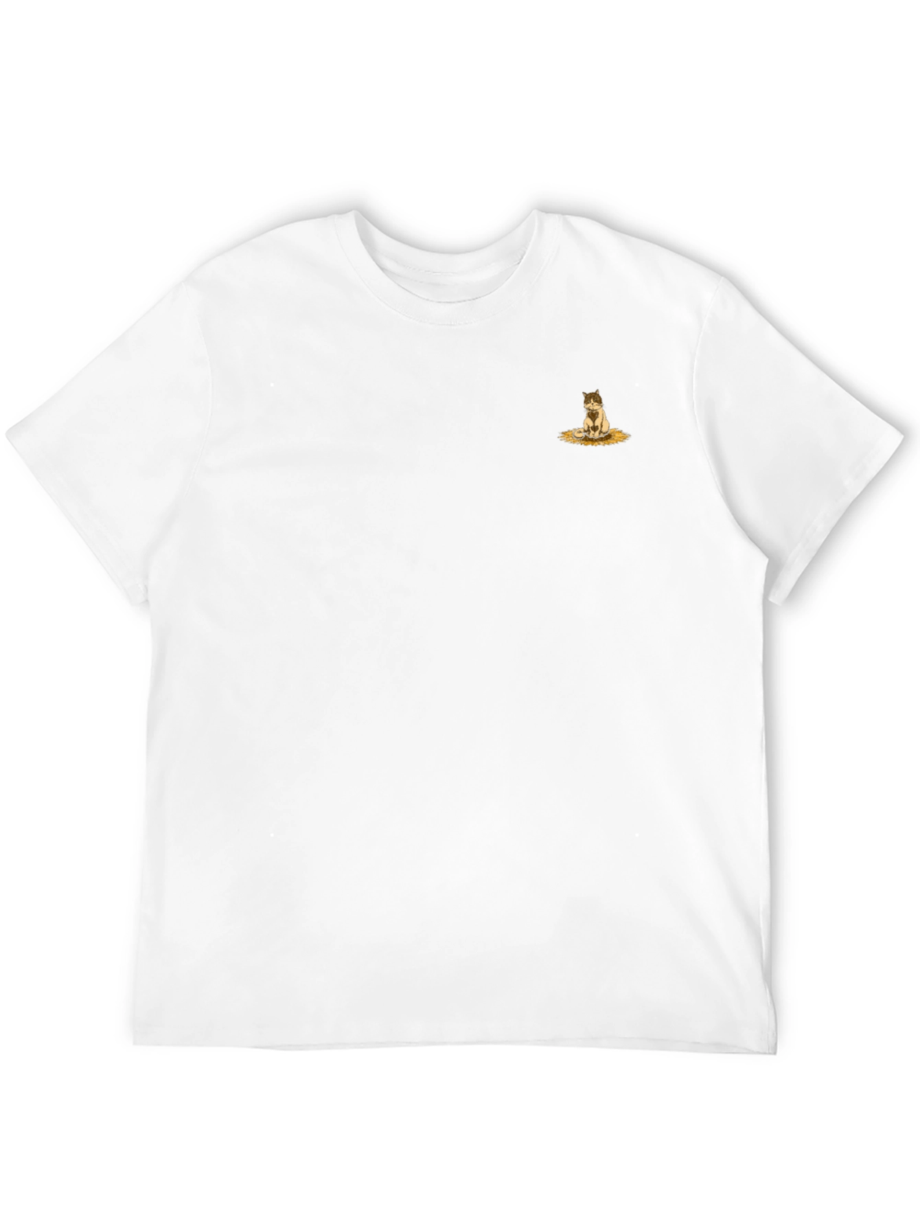 Black Graphic Tee - Cute Kitten Design