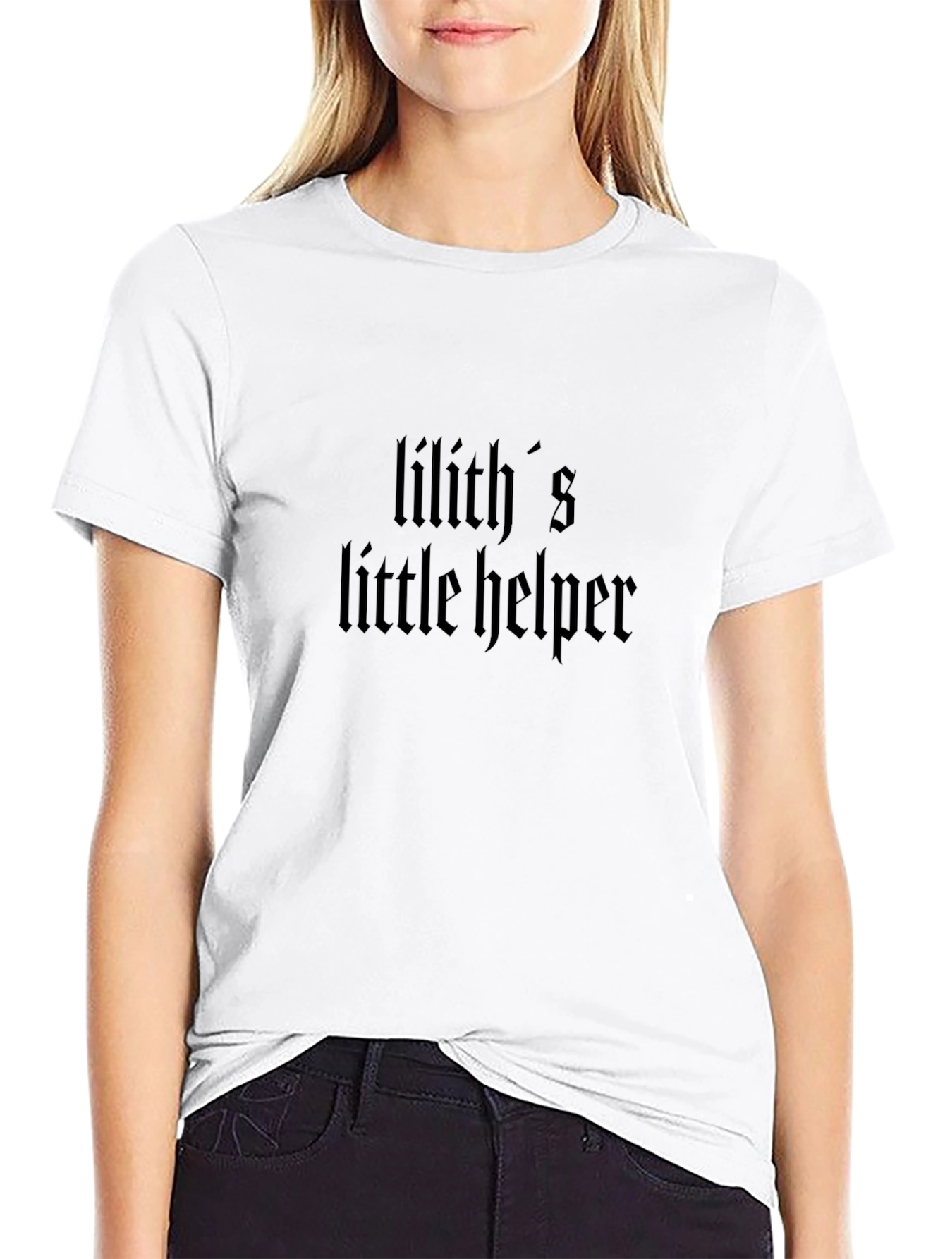 Liliths Little Helper Black Graphic Tee