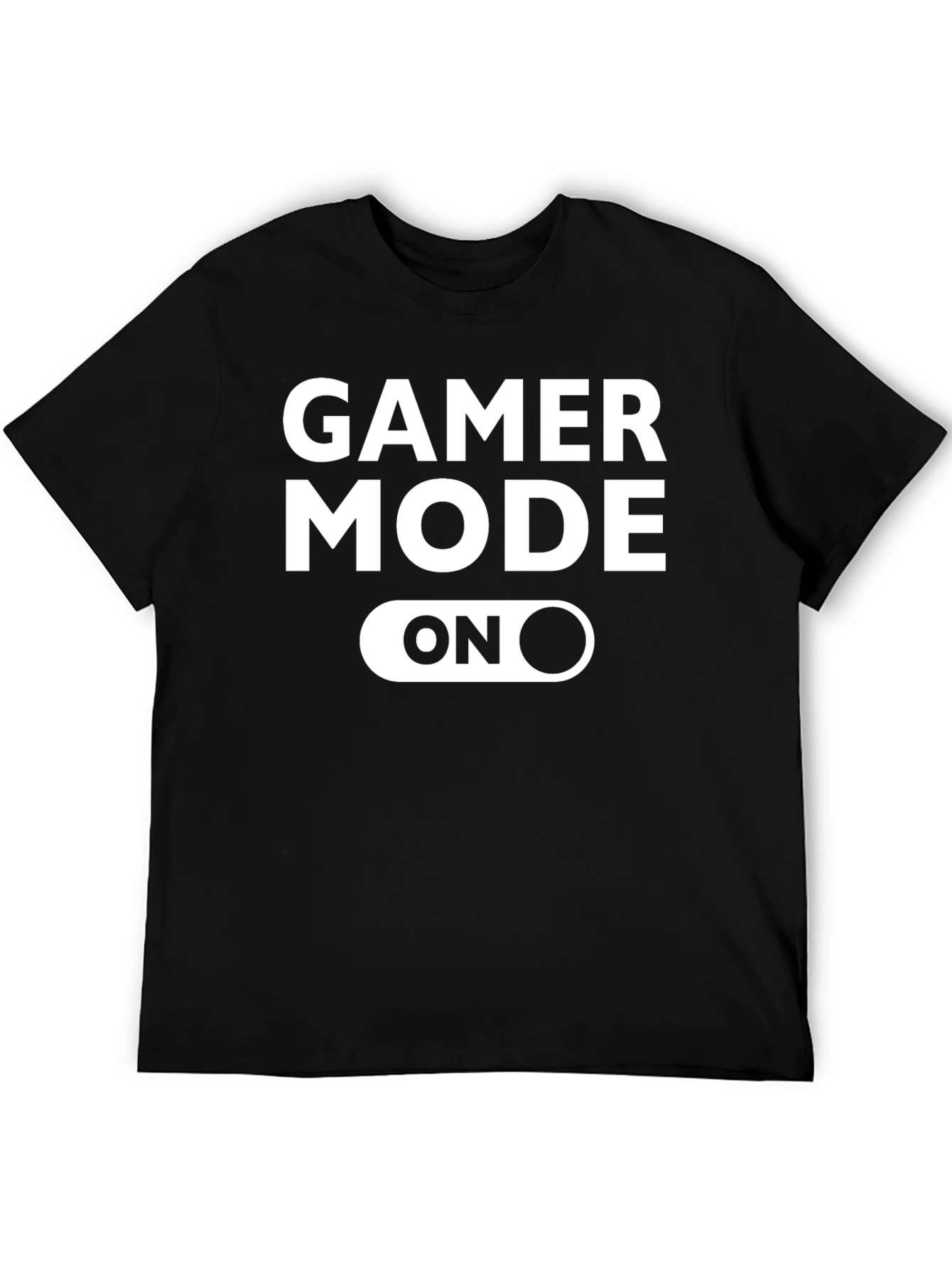 Gamer Mode ON Black Graphic T-Shirt