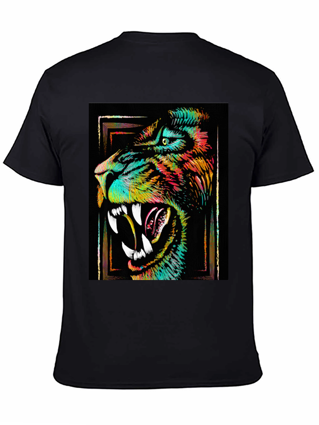 Roaring Tiger Graphic Tee - Black