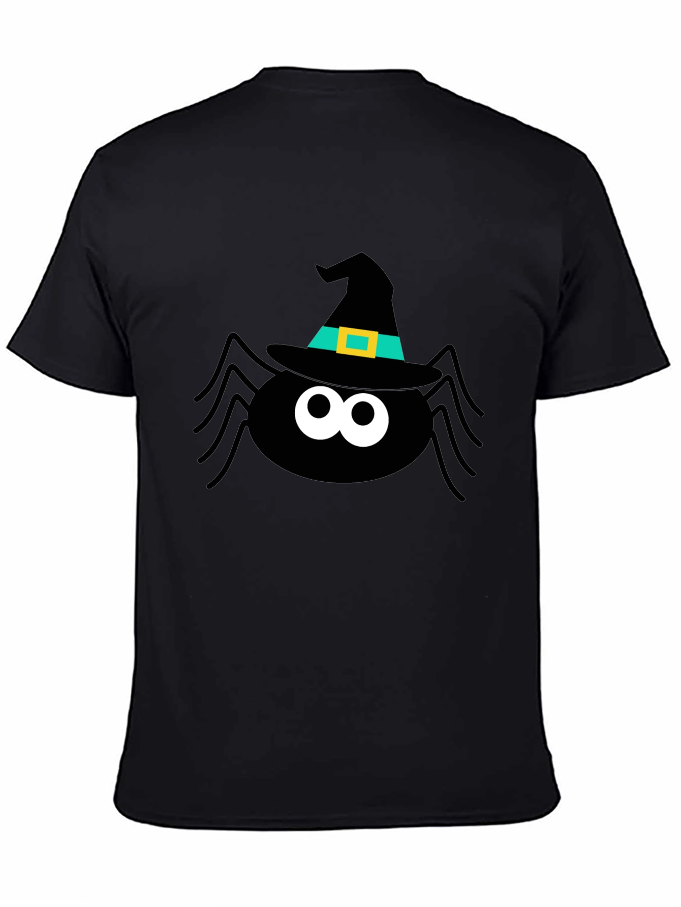 Halloween Spider Witch Hat Graphic Tee