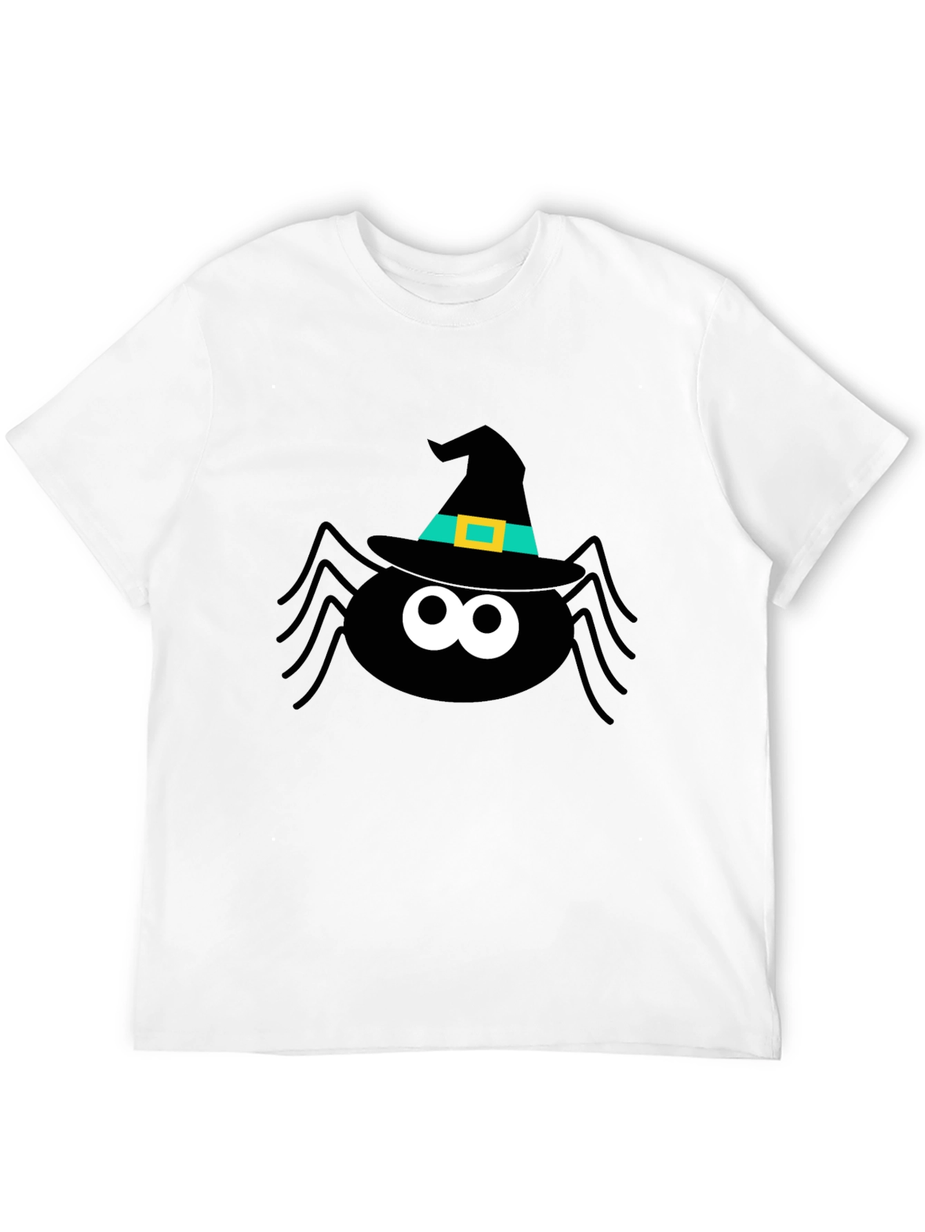 Halloween Spider Witch Hat Graphic Tee