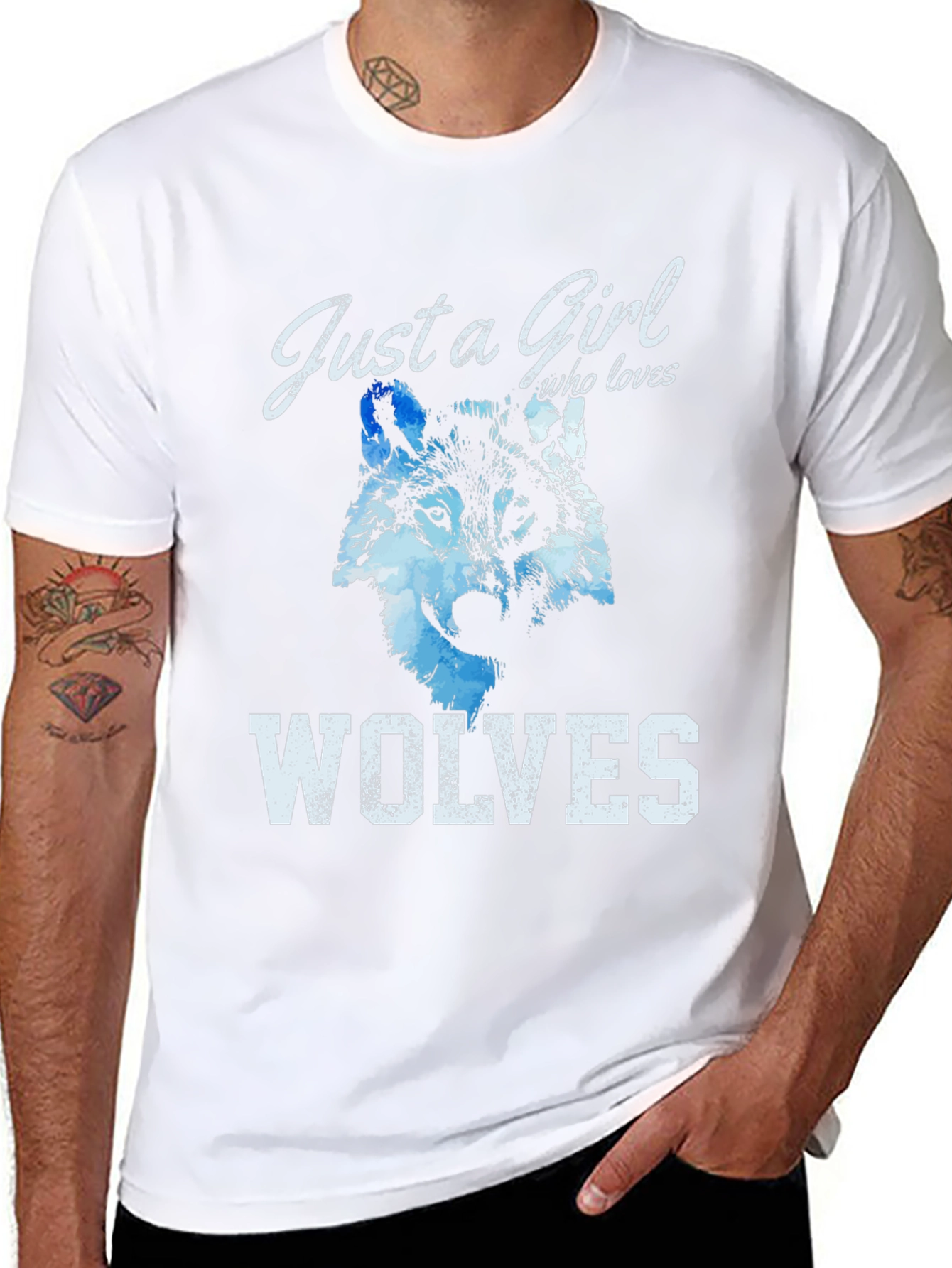 Just A Girl Who Loves Wolves T-Shirt