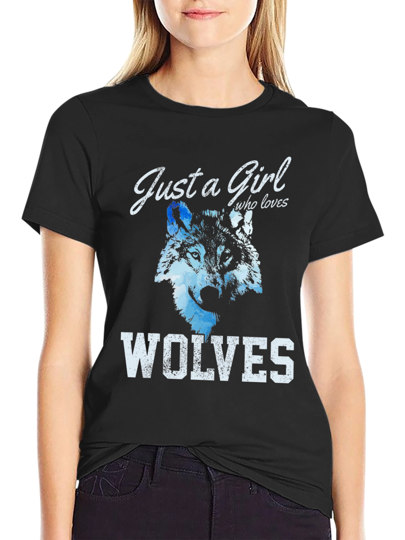 Just A Girl Who Loves Wolves T-Shirt