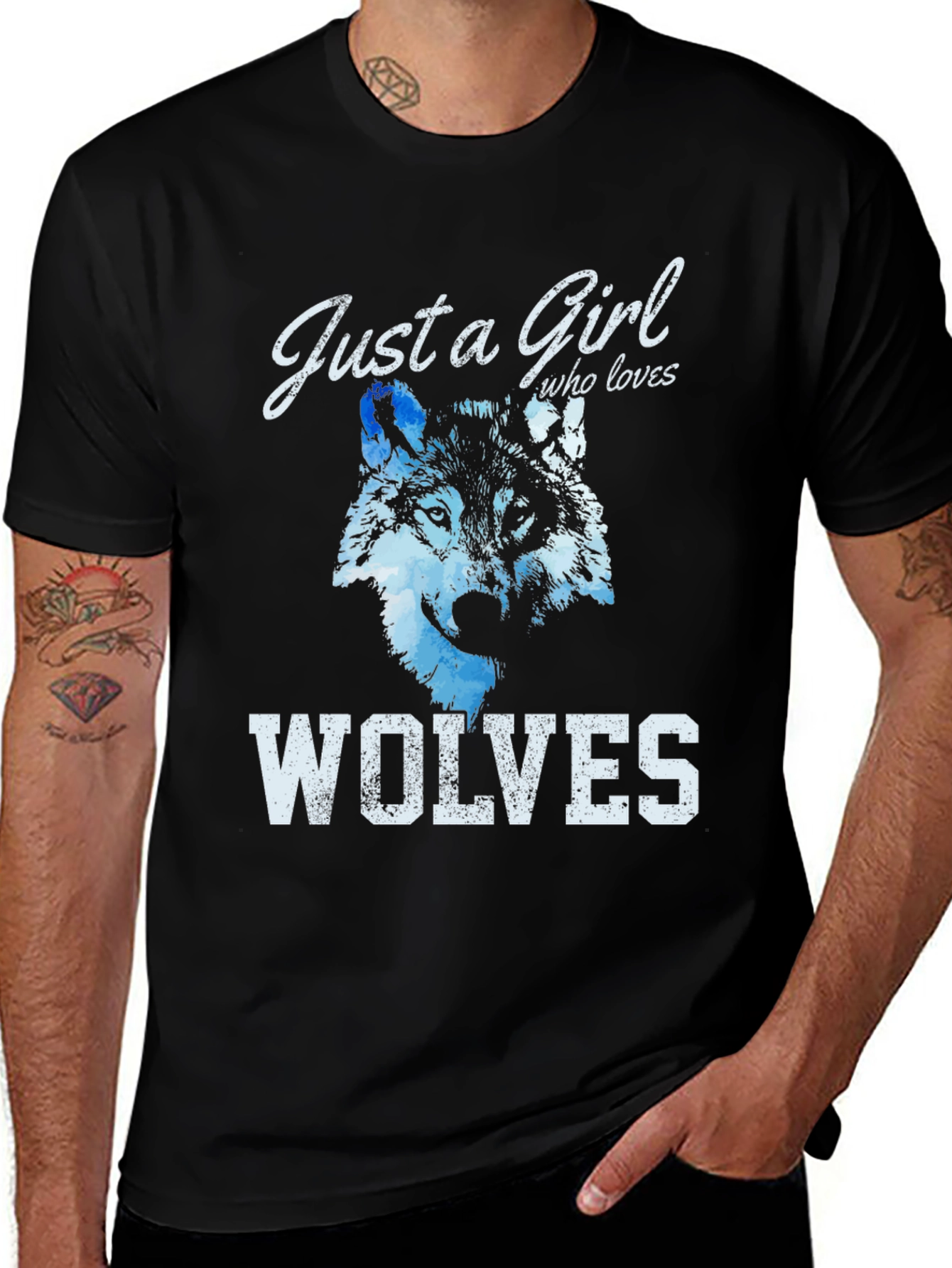 Just A Girl Who Loves Wolves T-Shirt