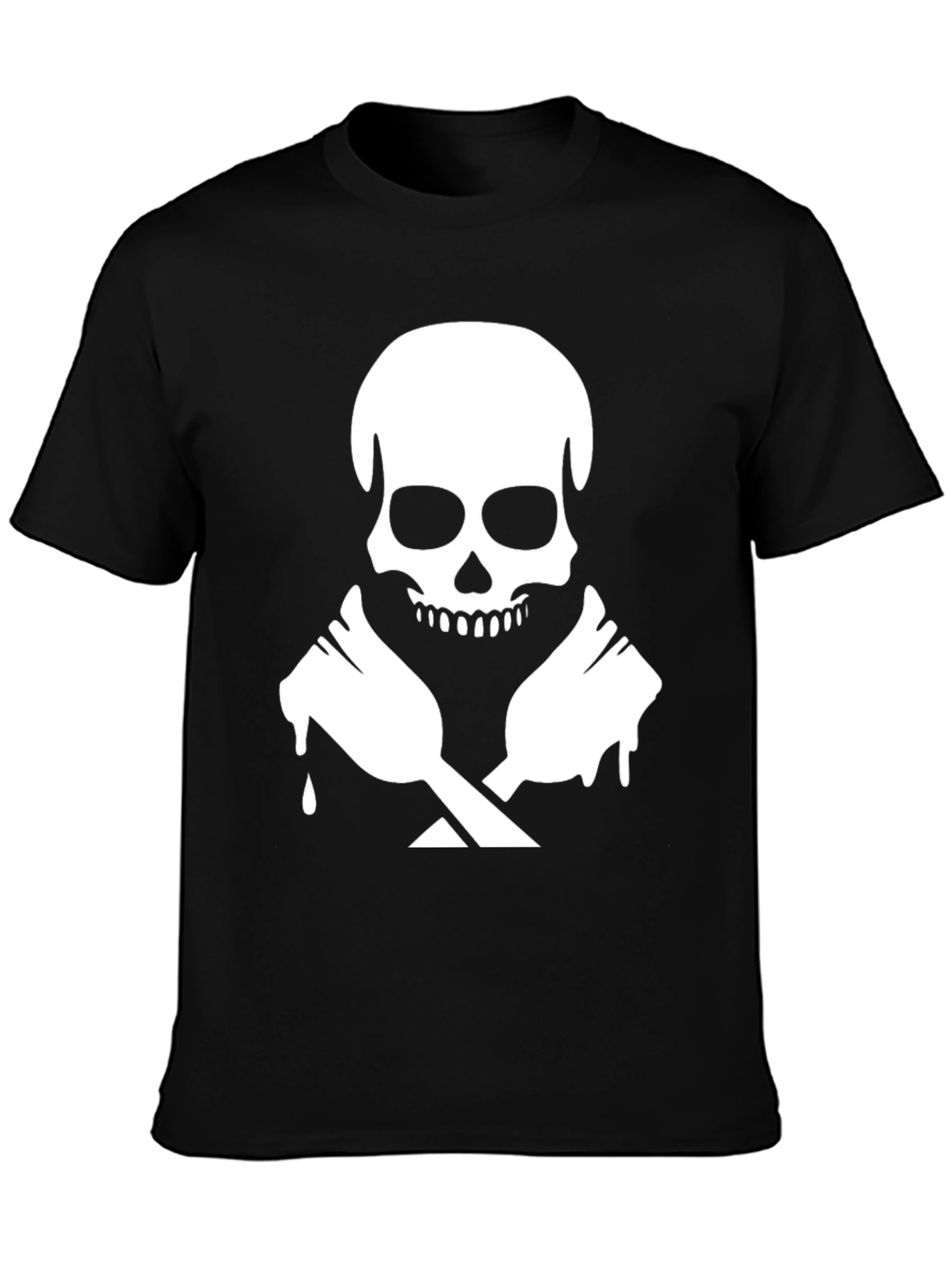 Skull & Crossed Spoons Graphic T-Shirt