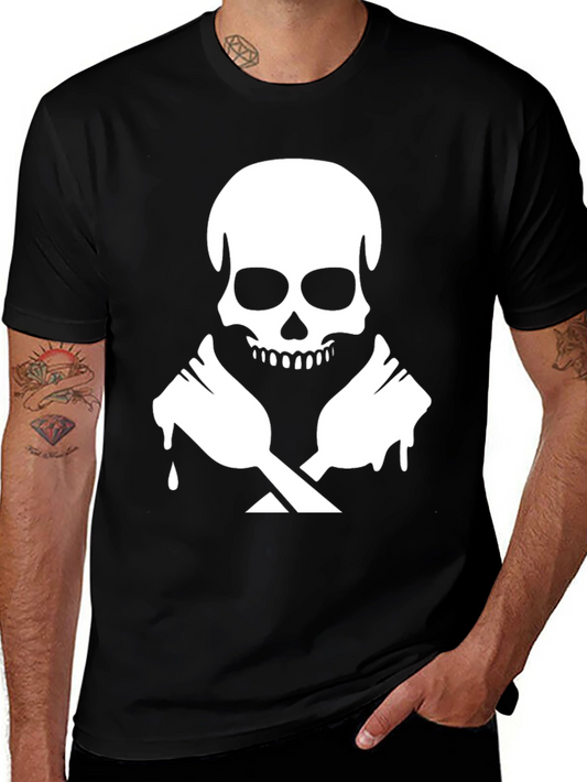 Skull & Crossed Spoons Graphic T-Shirt