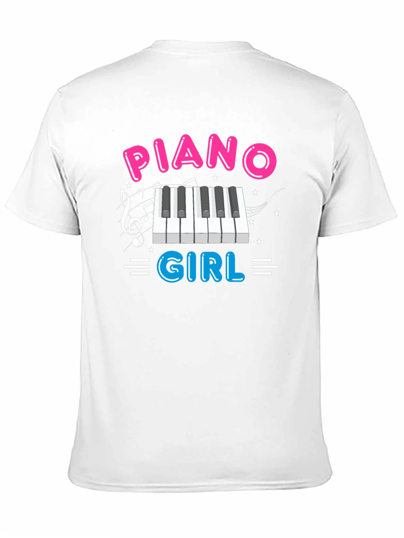 Piano Girl T-Shirt - Music Lover Tee