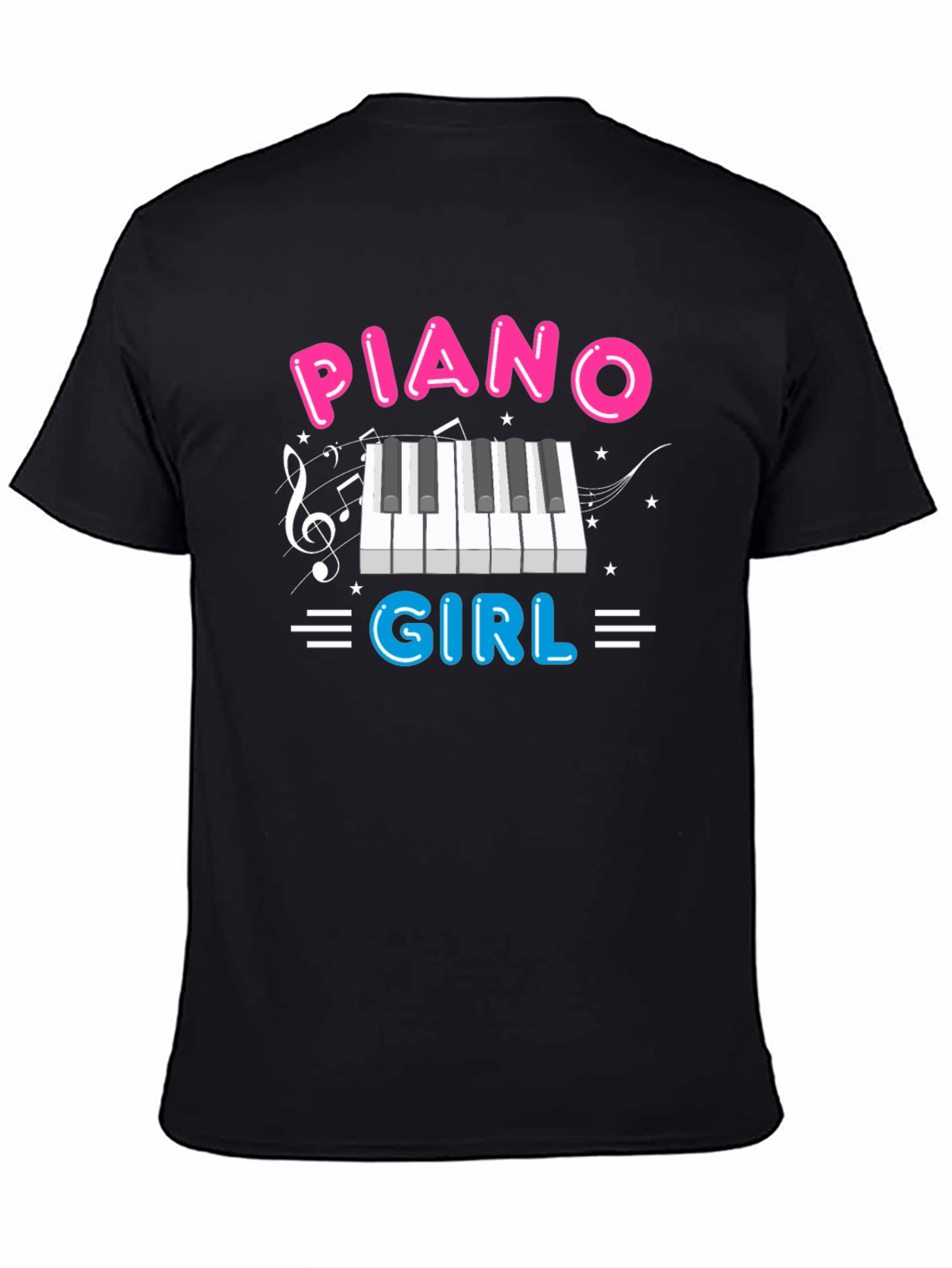 Piano Girl T-Shirt - Music Lover Tee