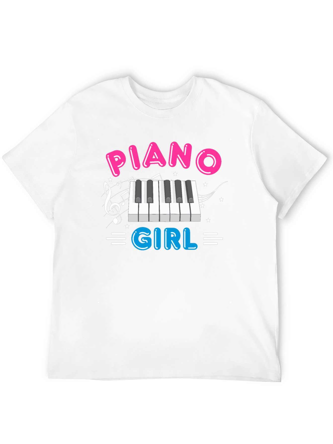 Piano Girl T-Shirt - Music Lover Tee