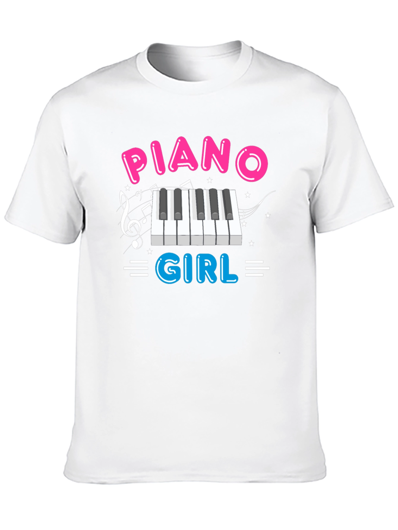 Piano Girl T-Shirt - Music Lover Tee