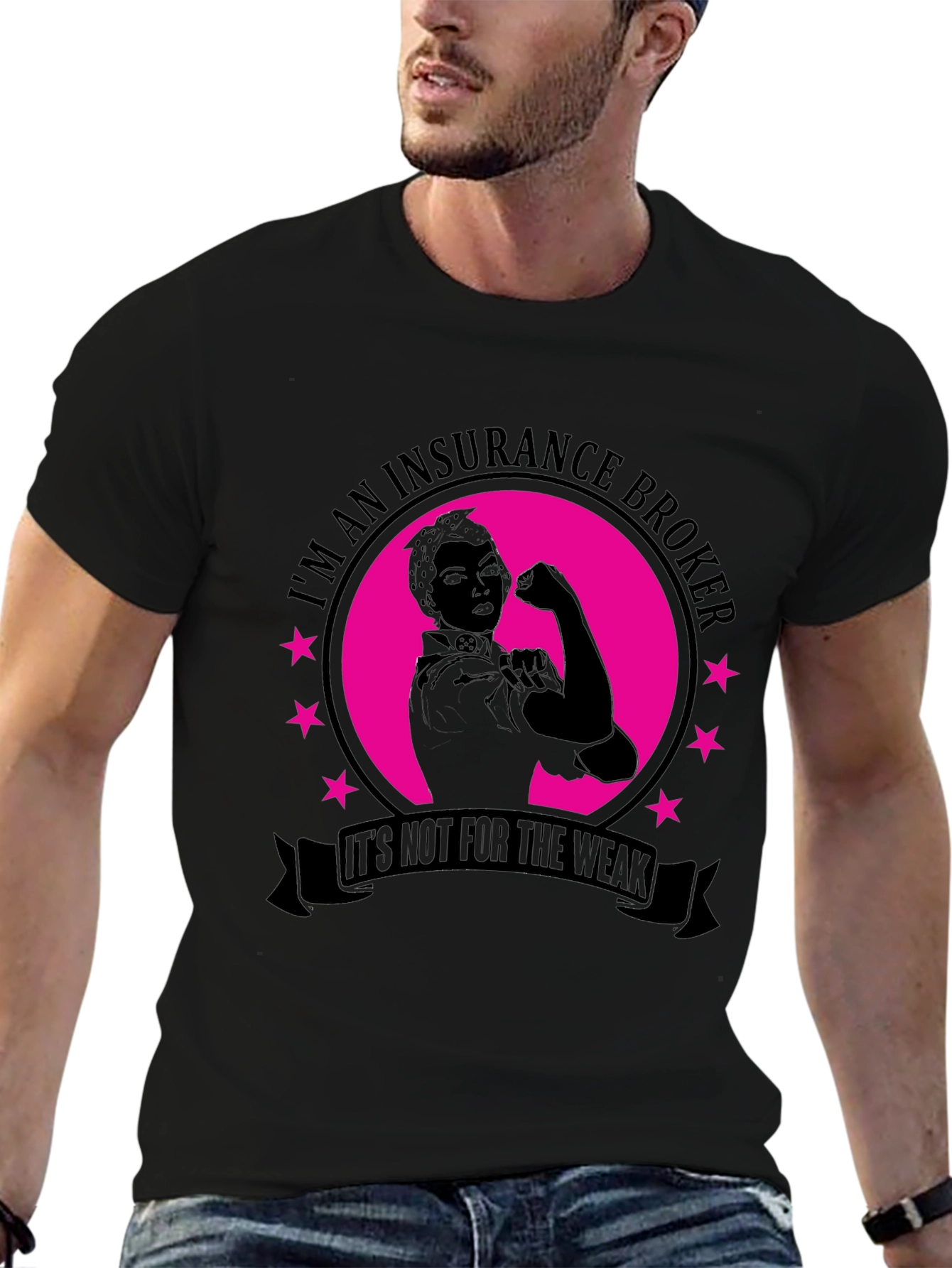 Insurance Broker T-Shirt - Rosie the Riveter Style