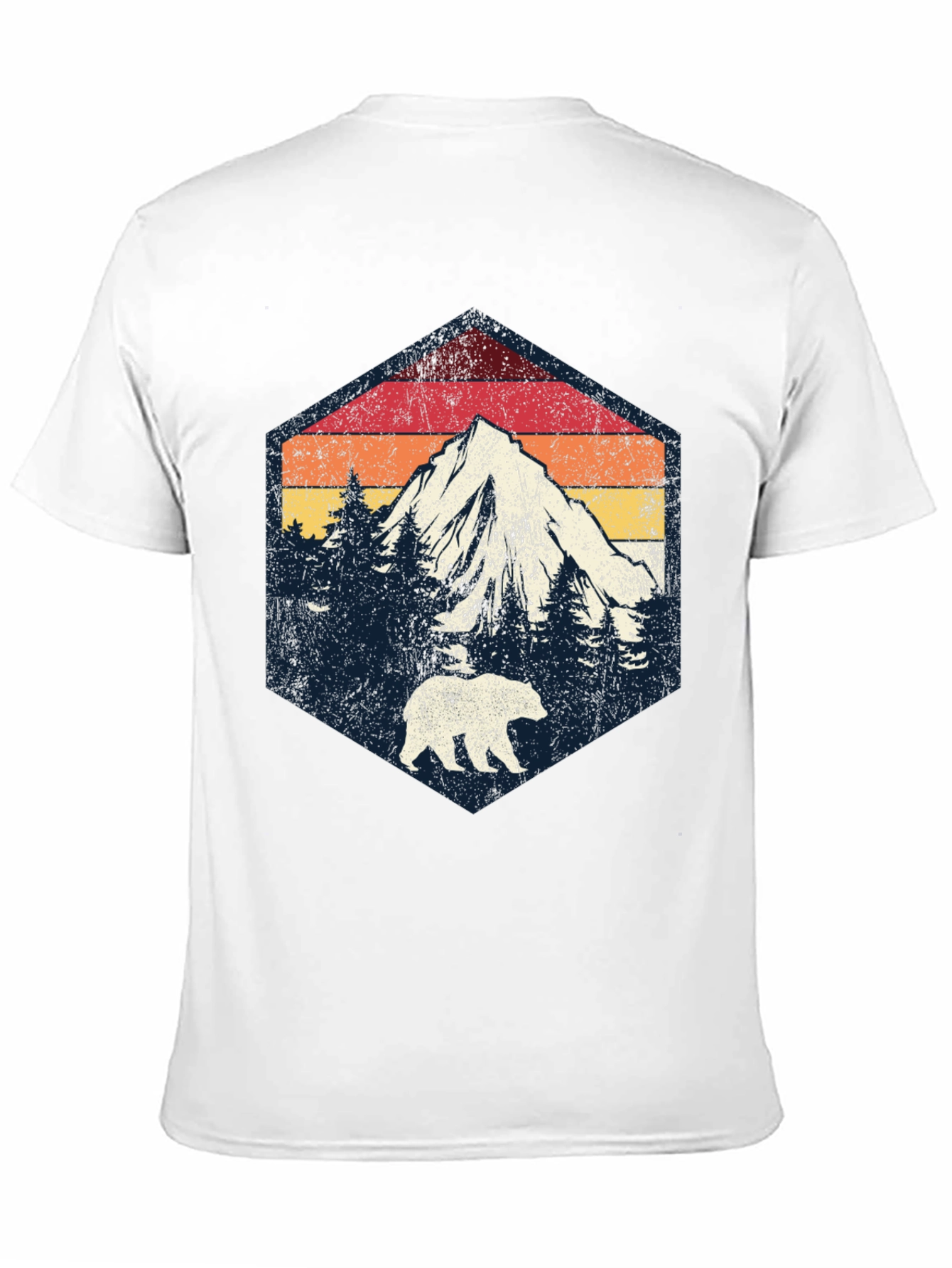 Retro Mountain Bear Graphic Tee