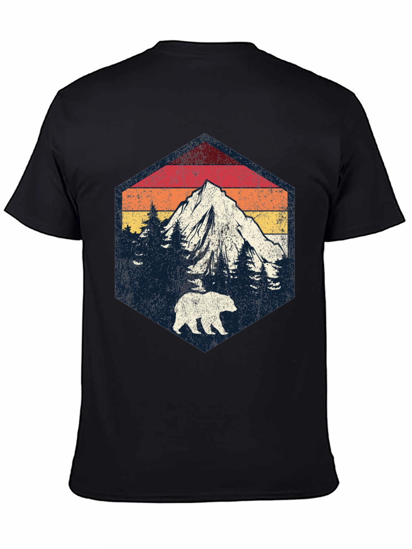 Retro Mountain Bear Graphic Tee
