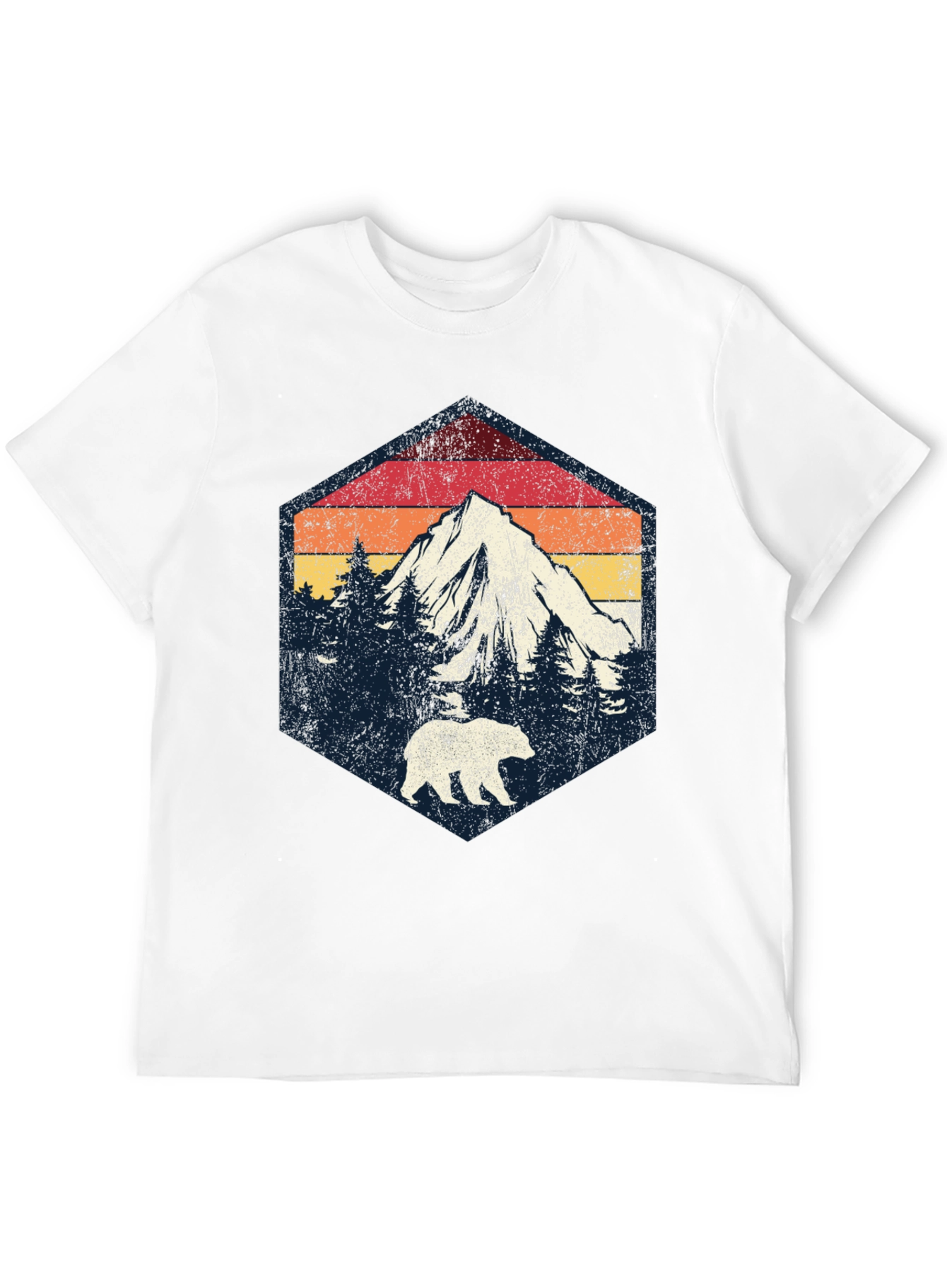 Retro Mountain Bear Graphic Tee