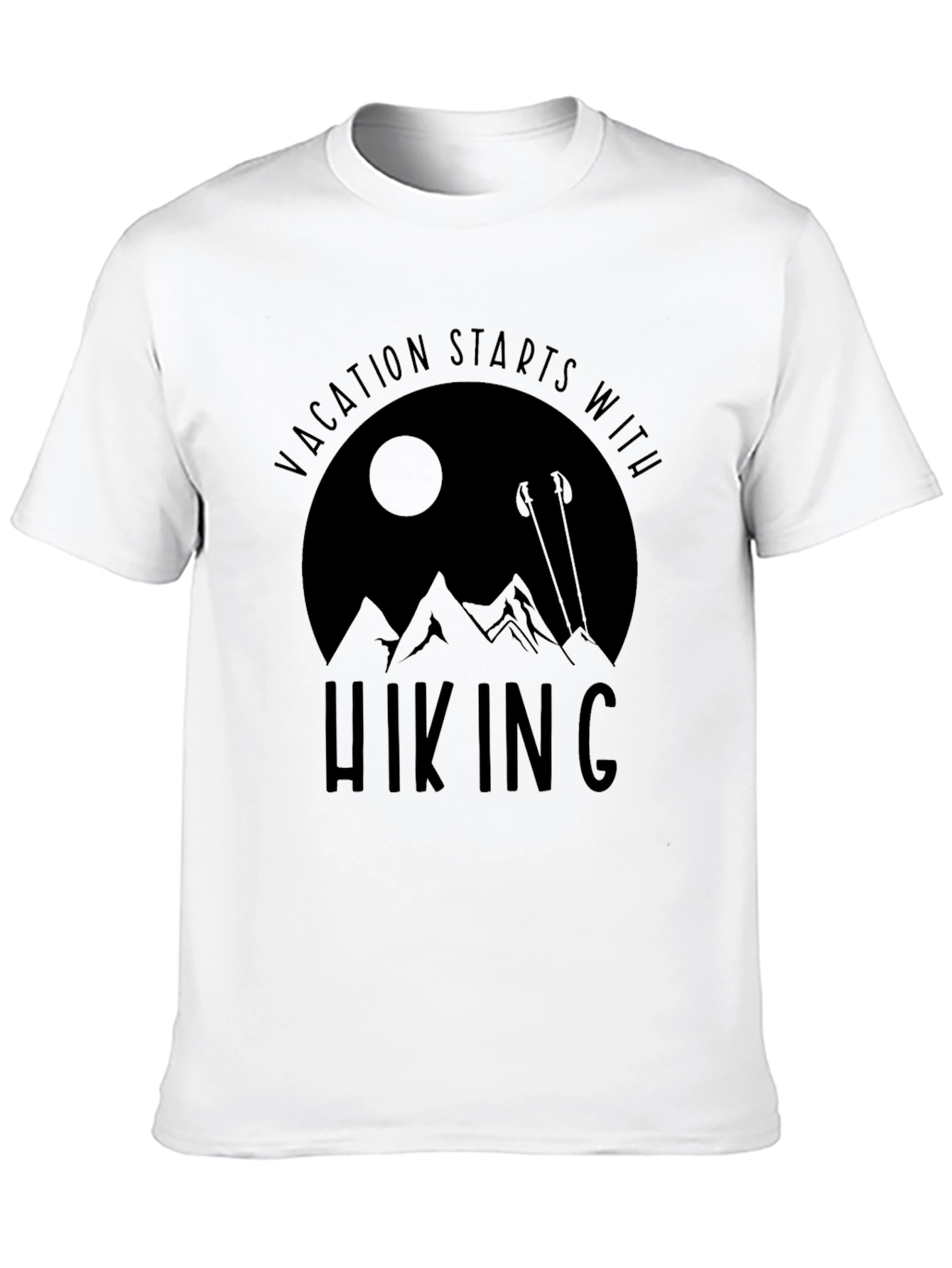 Vacation Hiking T-Shirt - Mountain Design