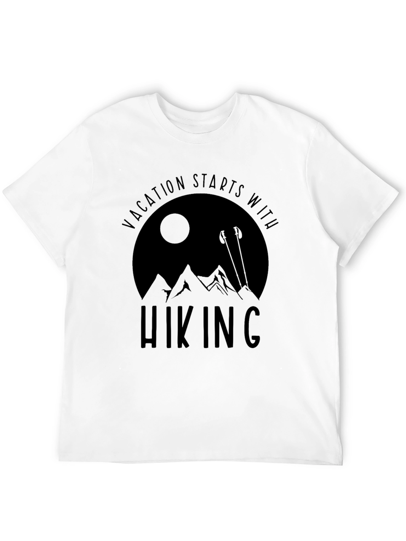 Vacation Hiking T-Shirt - Mountain Design