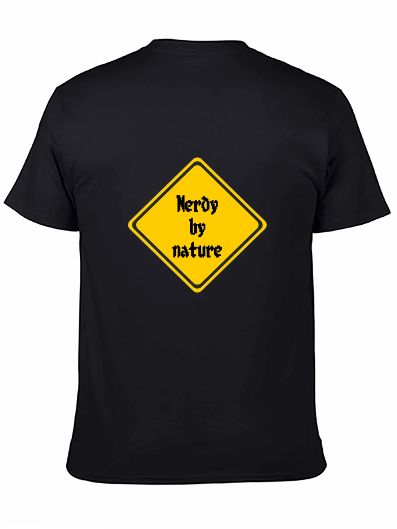 Nerdy by Nature T-Shirt - Black Cotton Tee