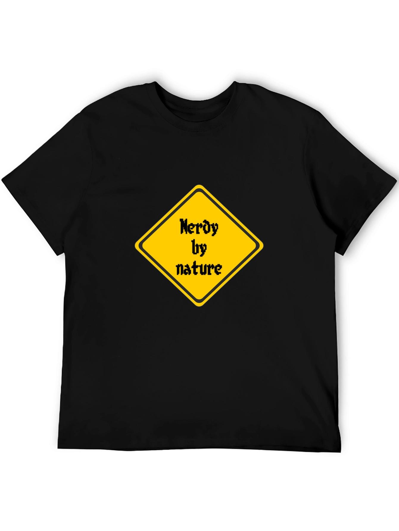 Nerdy by Nature T-Shirt - Black Cotton Tee