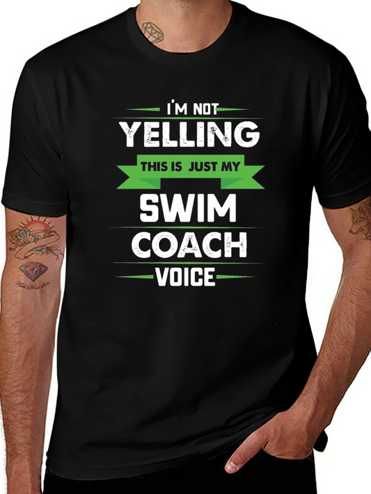 Swim Coach Voice T-Shirt - Funny Gift for Swimming Instructors