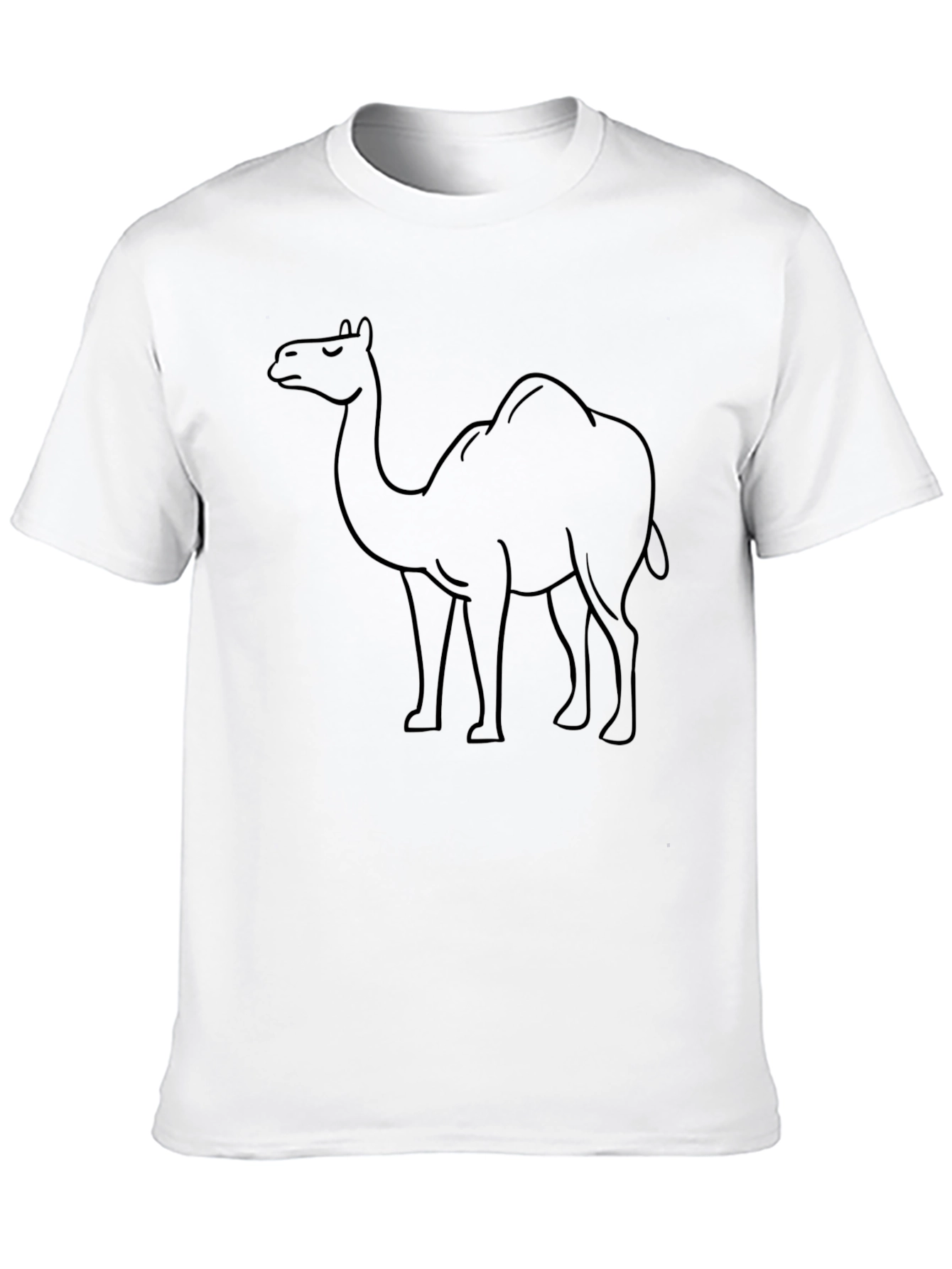 Camel Outline Graphic Tee - Unisex Black T-Shirt