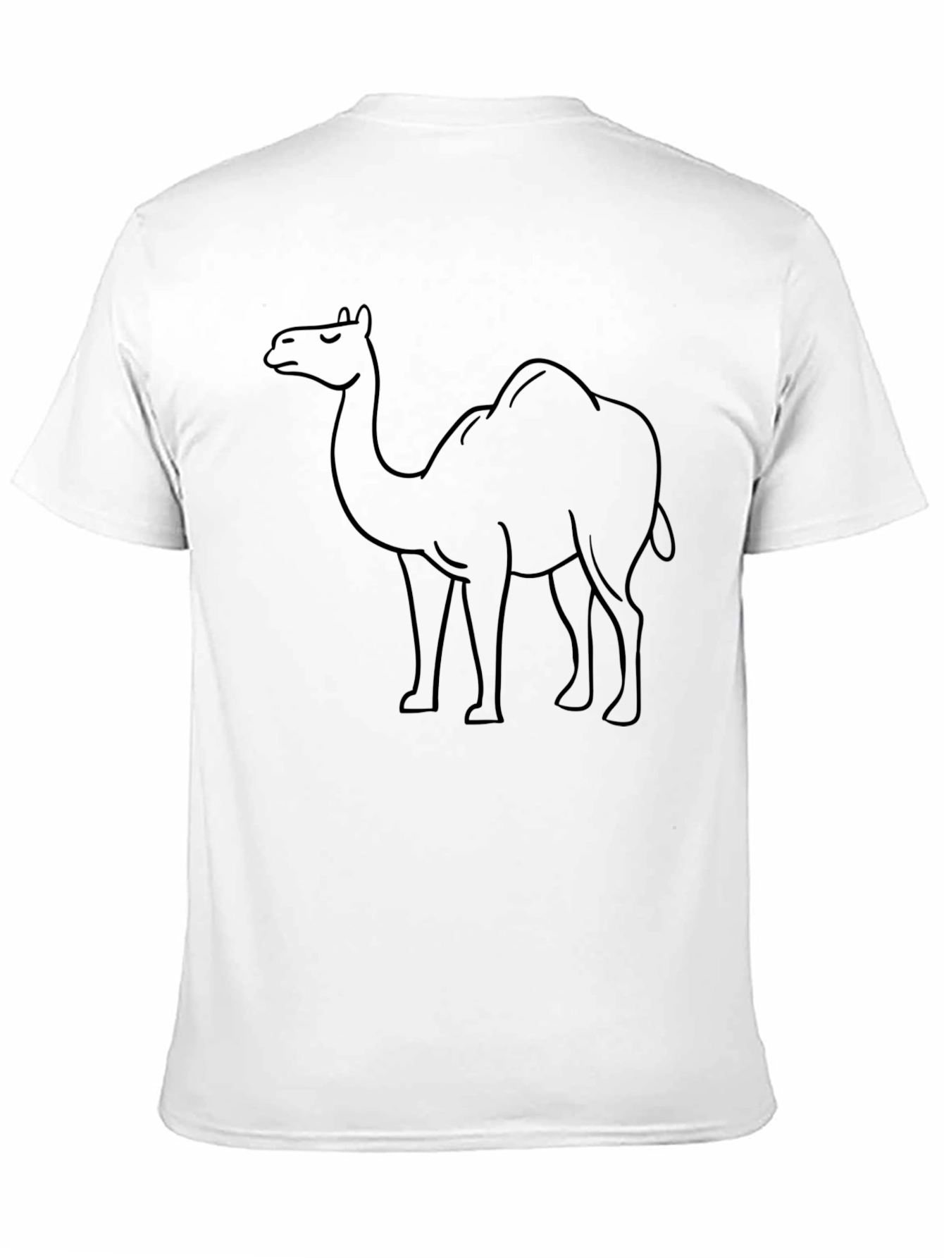 Camel Outline Graphic Tee - Unisex Black T-Shirt